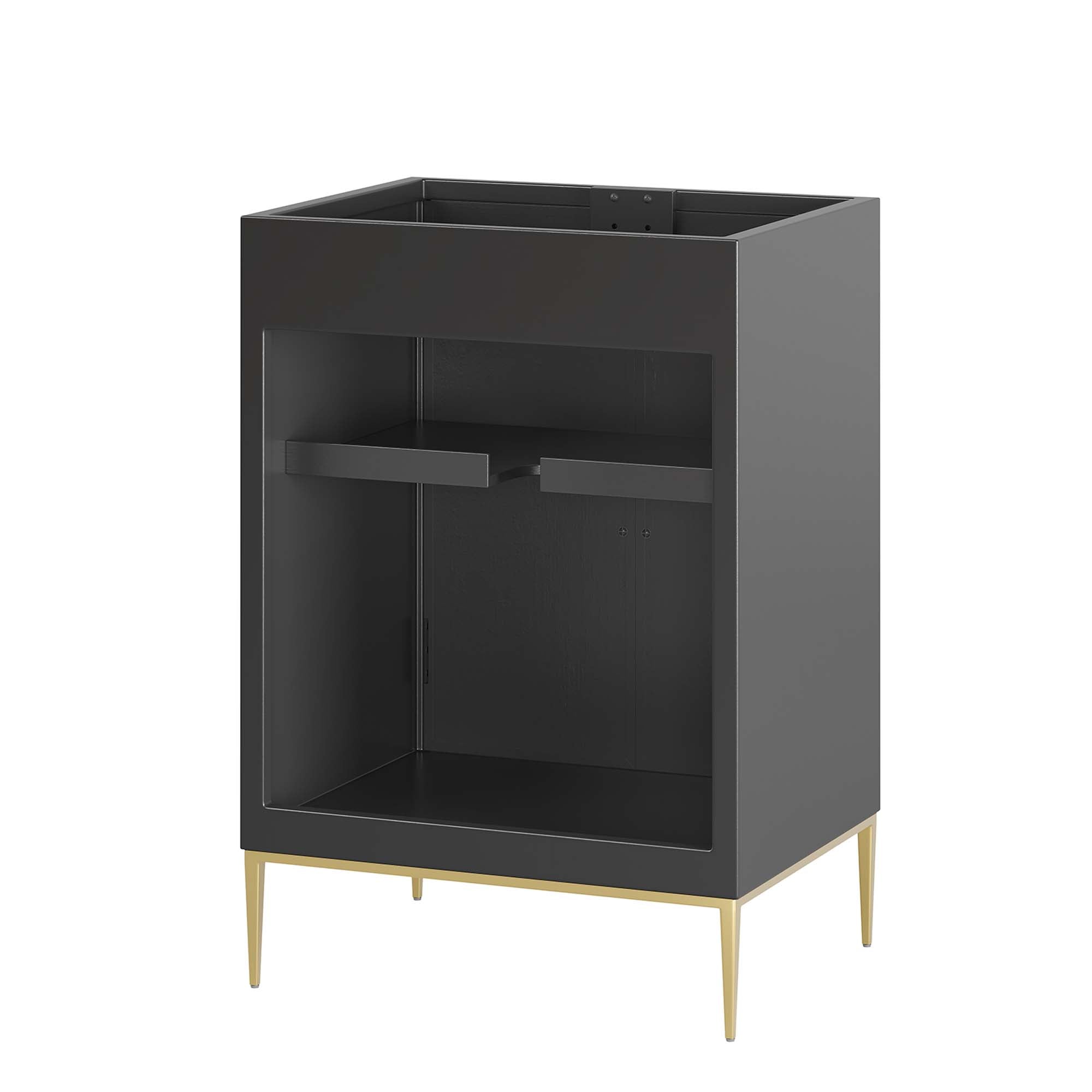 Awaken 24" Bathroom Vanity Cabinet, Black