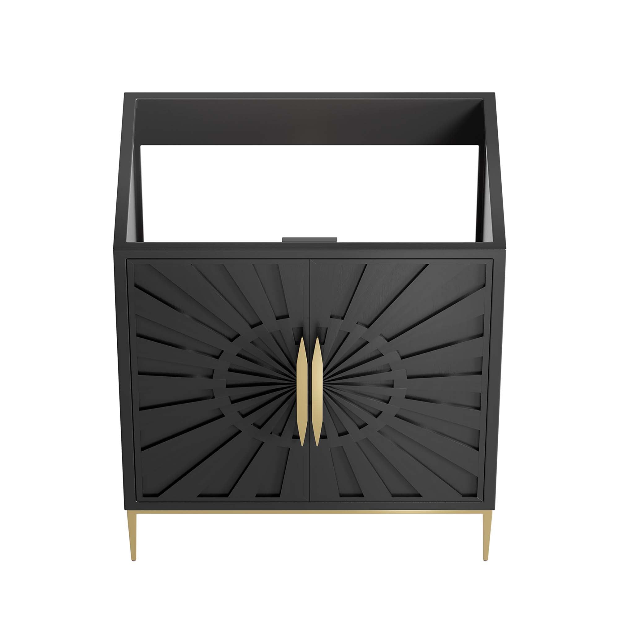 Awaken 30" Bathroom Vanity Cabinet, Black