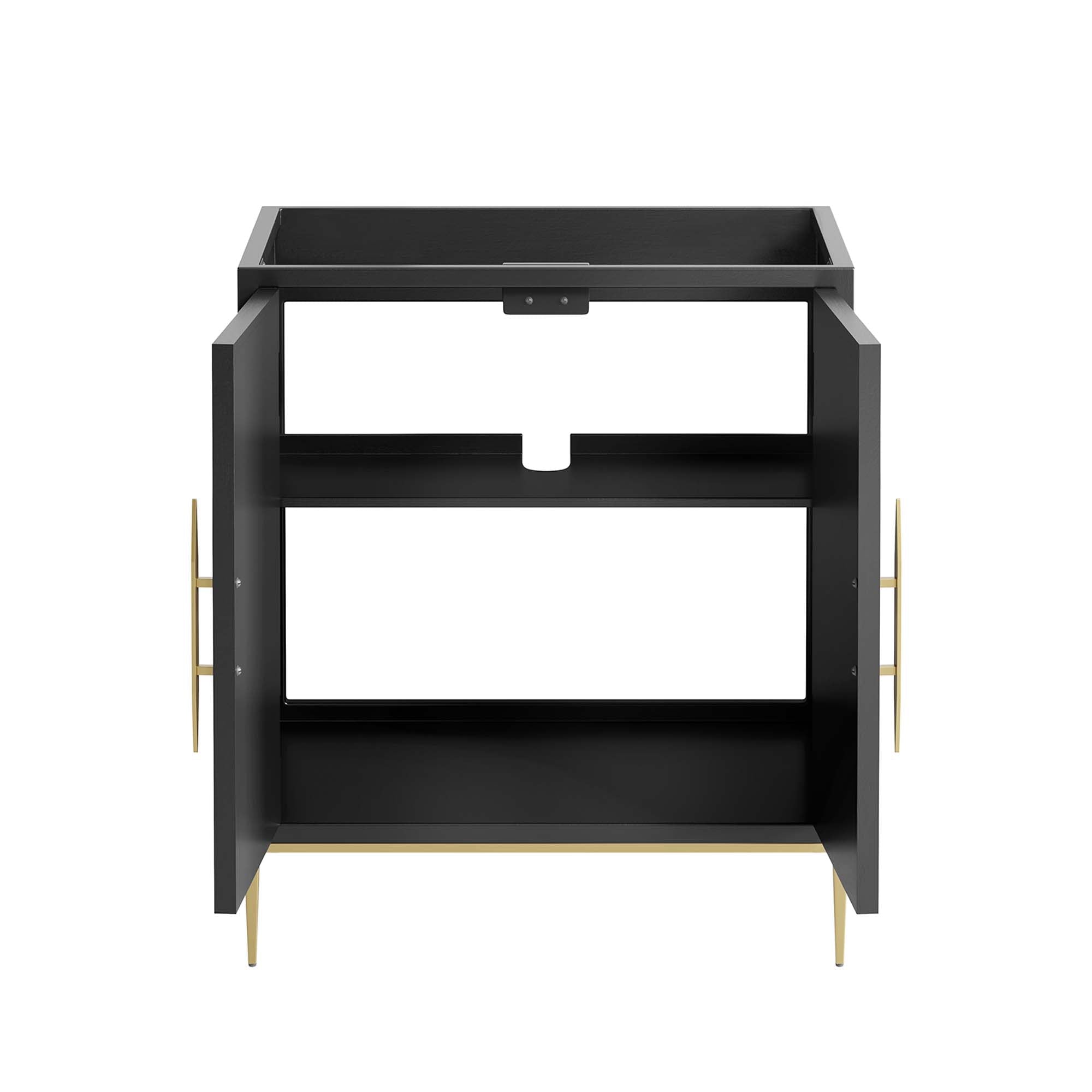 Awaken 30" Bathroom Vanity Cabinet, Black