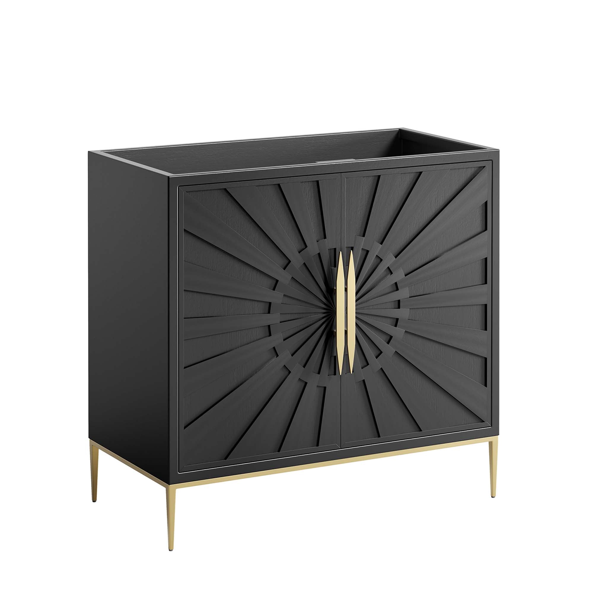 Awaken 36" Bathroom Vanity Cabinet, Black