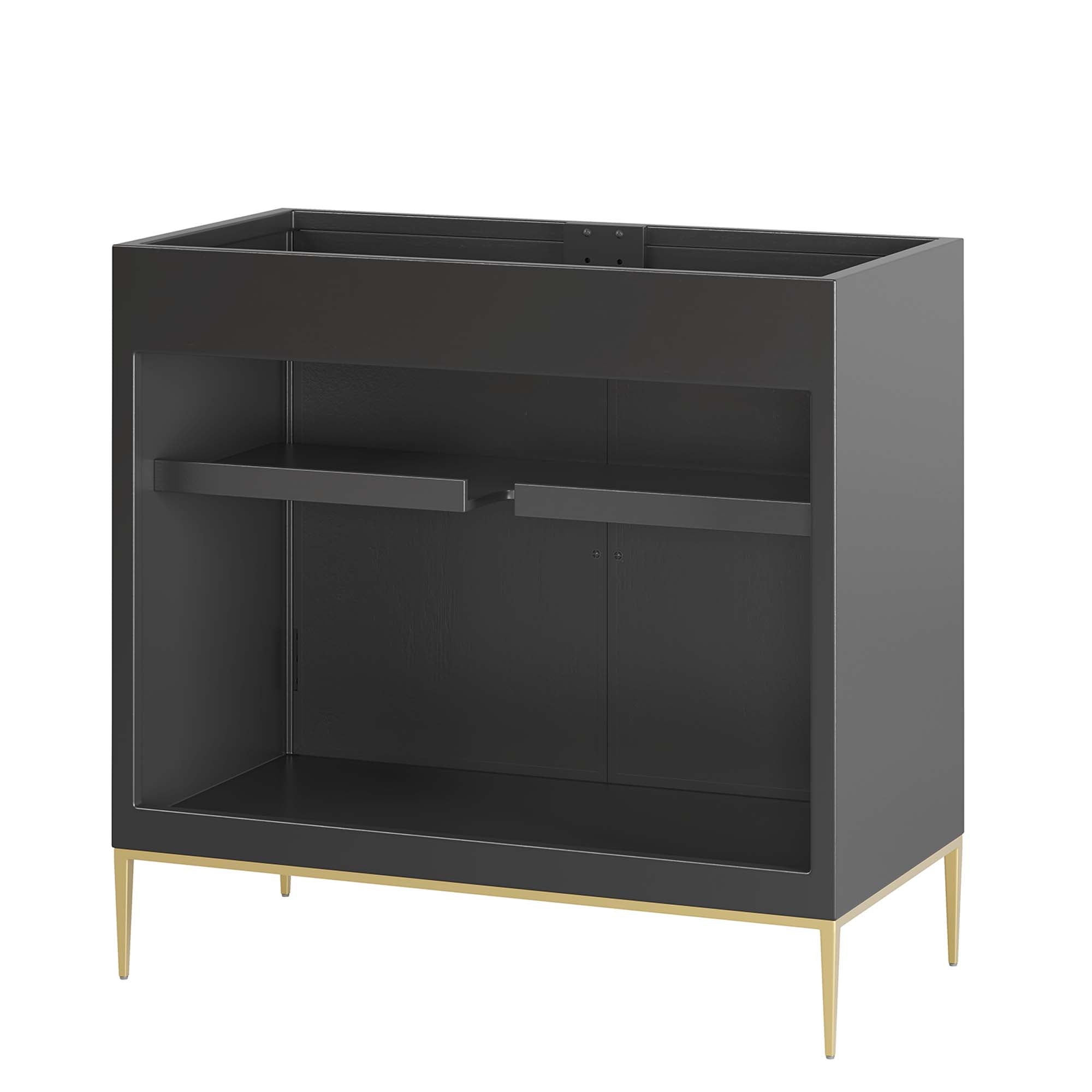 Awaken 36" Bathroom Vanity Cabinet, Black