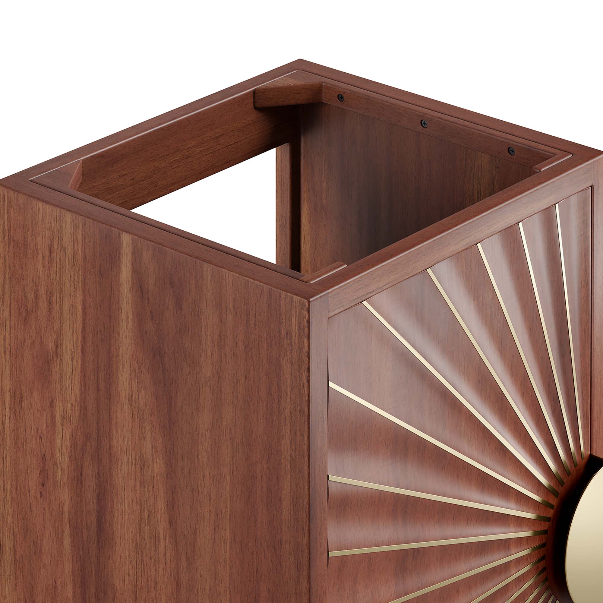 Daylight 18" Bathroom Vanity Cabinet, Walnut
