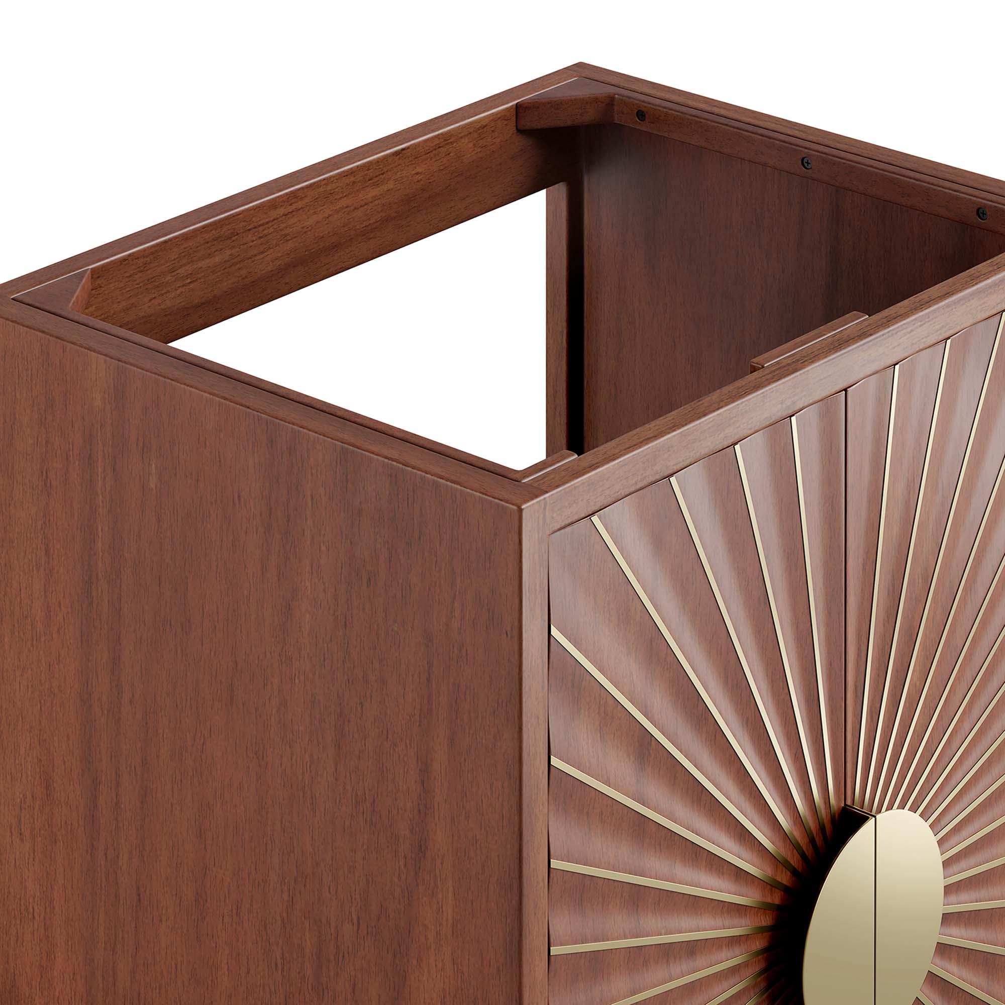 Daylight 24" Bathroom Vanity Cabinet, Walnut