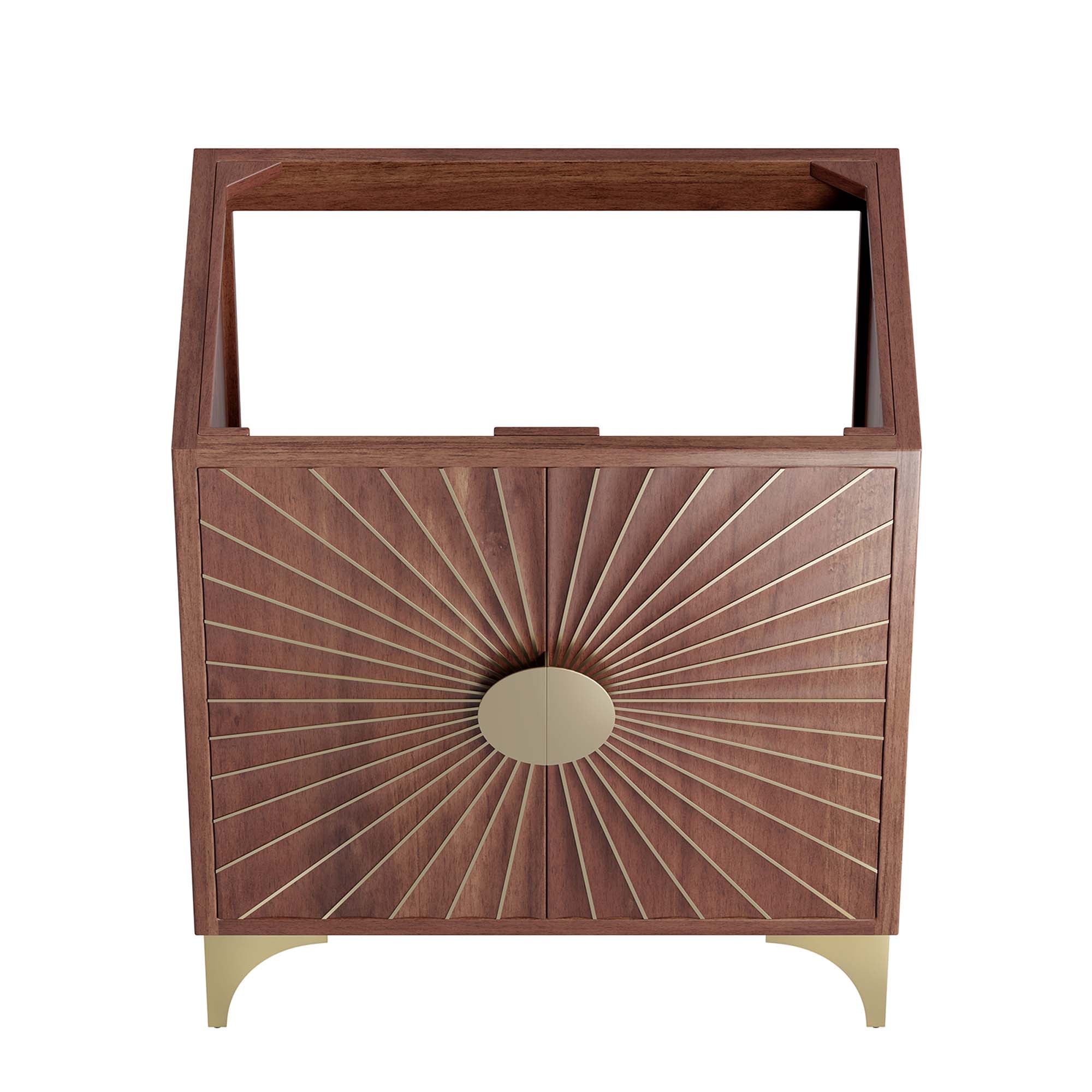 Daylight 30" Bathroom Vanity Cabinet, Walnut