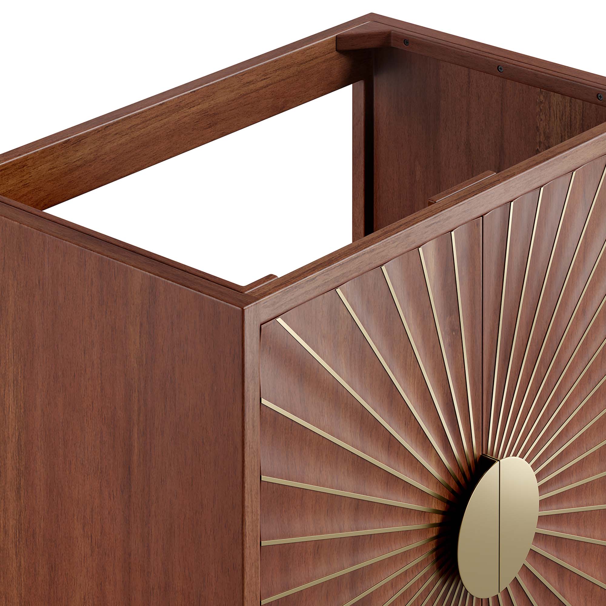 Daylight 30" Bathroom Vanity Cabinet, Walnut