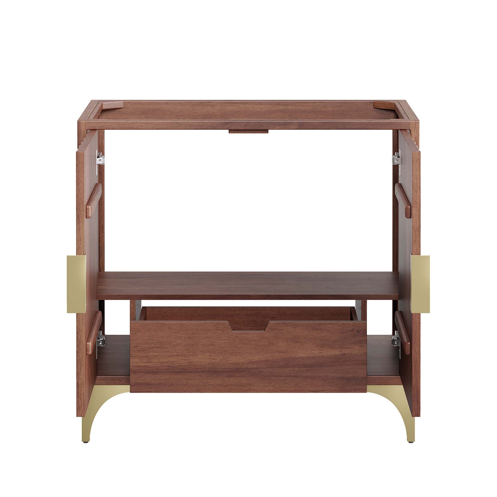 Daylight 36" Bathroom Vanity Cabinet, Walnut