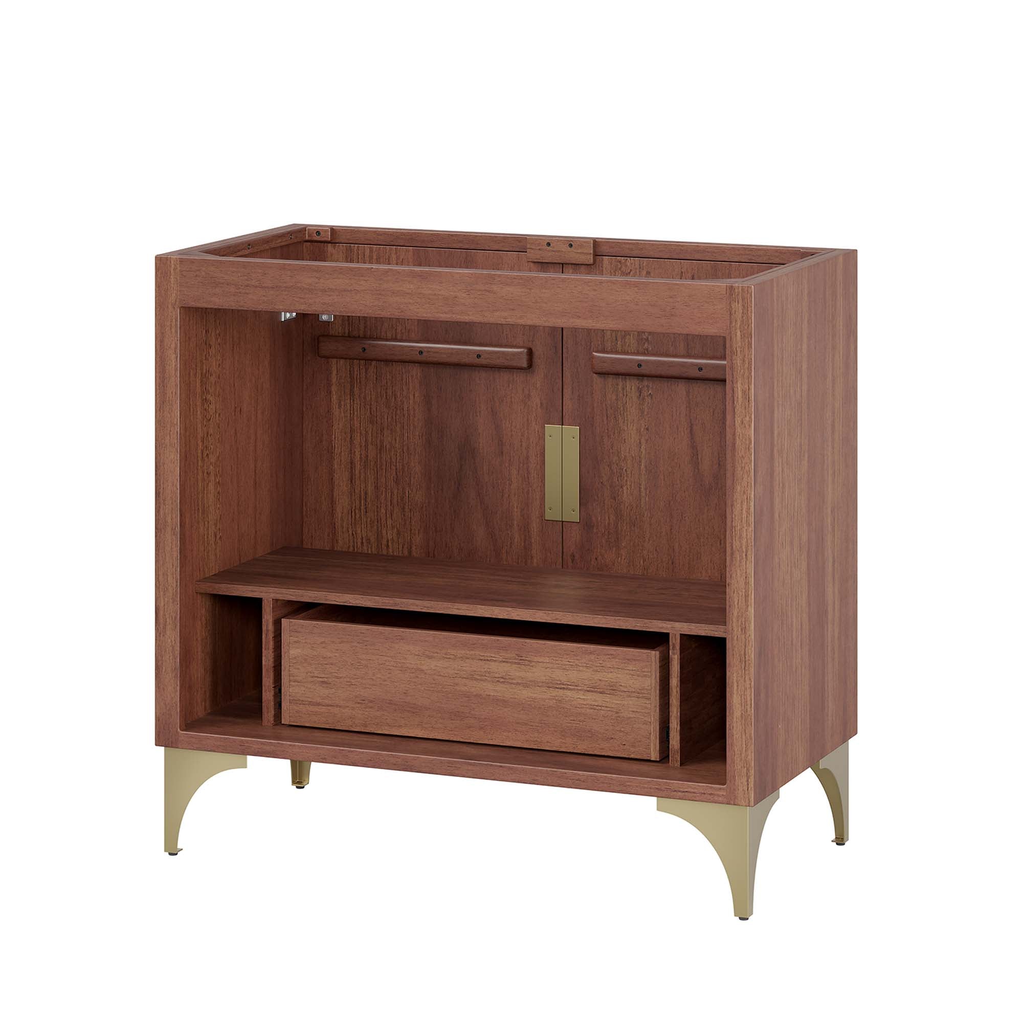 Daylight 36" Bathroom Vanity Cabinet, Walnut
