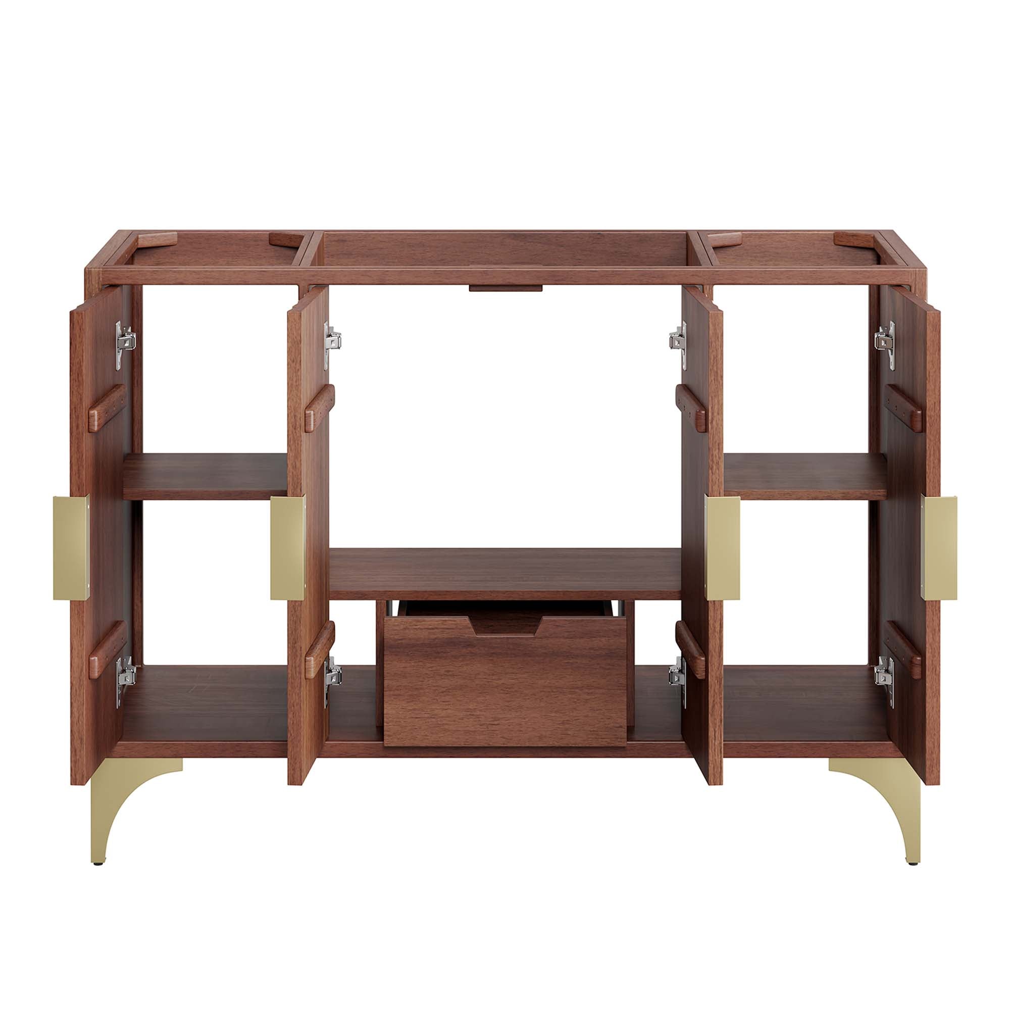 Daylight 48" Single Sink Compatible (Not Included) Bathroom Vanity Cabinet, Walnut