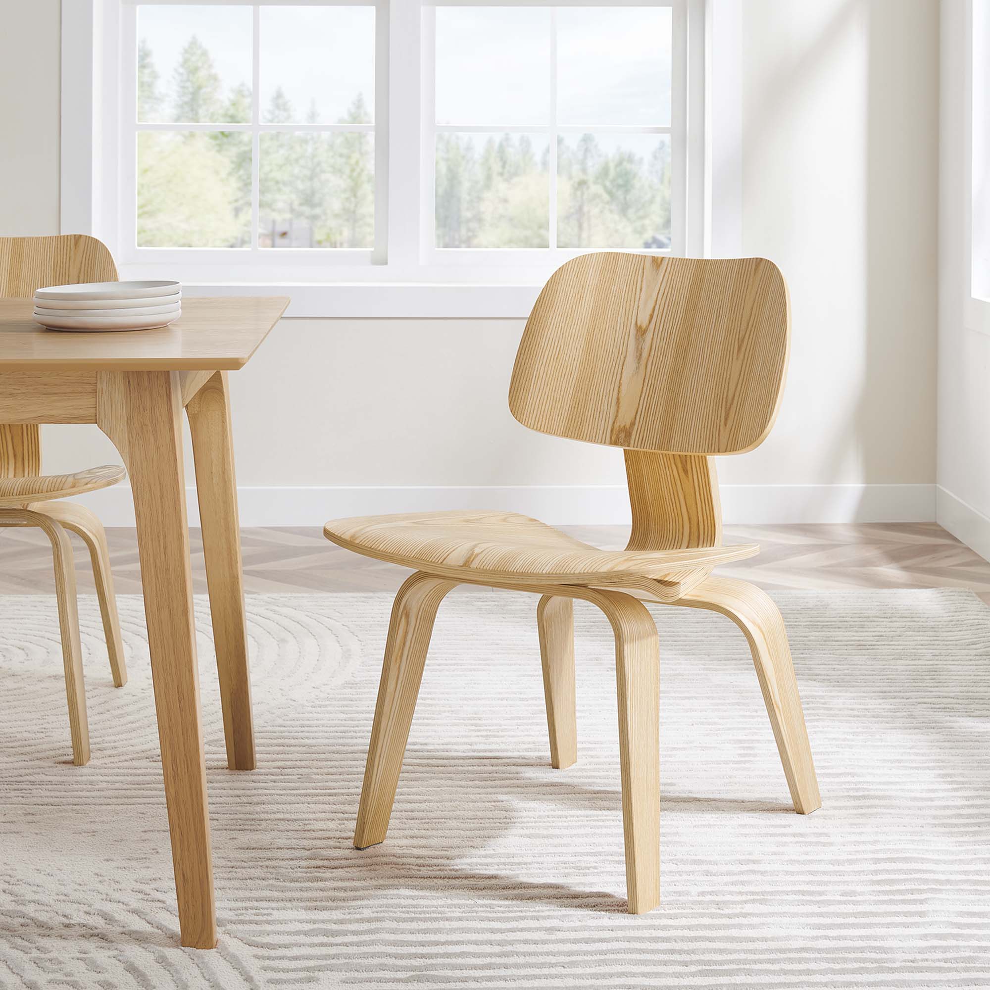 Fathom Wood Dining Chair, Natural