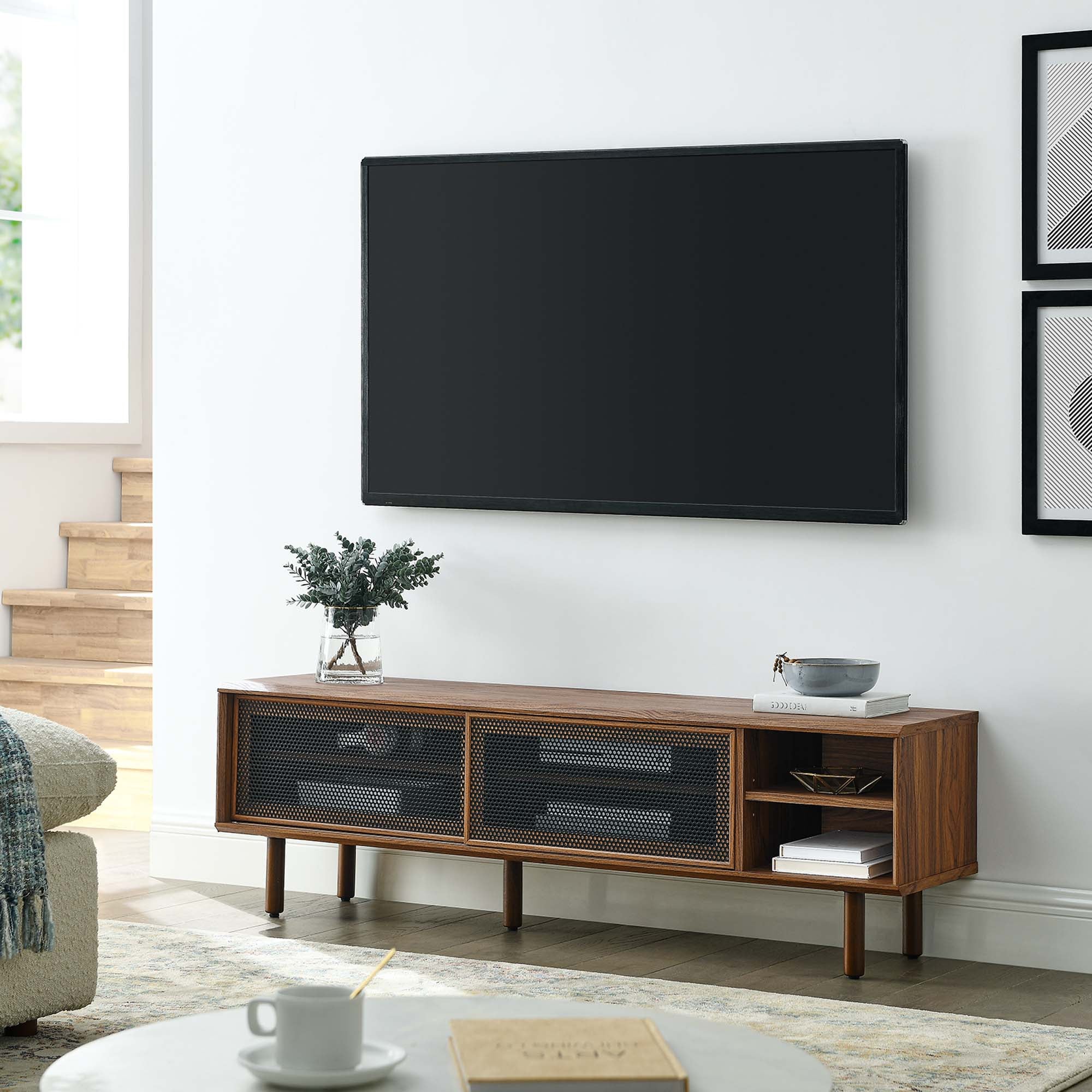 Kurtis 60" TV Stand, Walnut