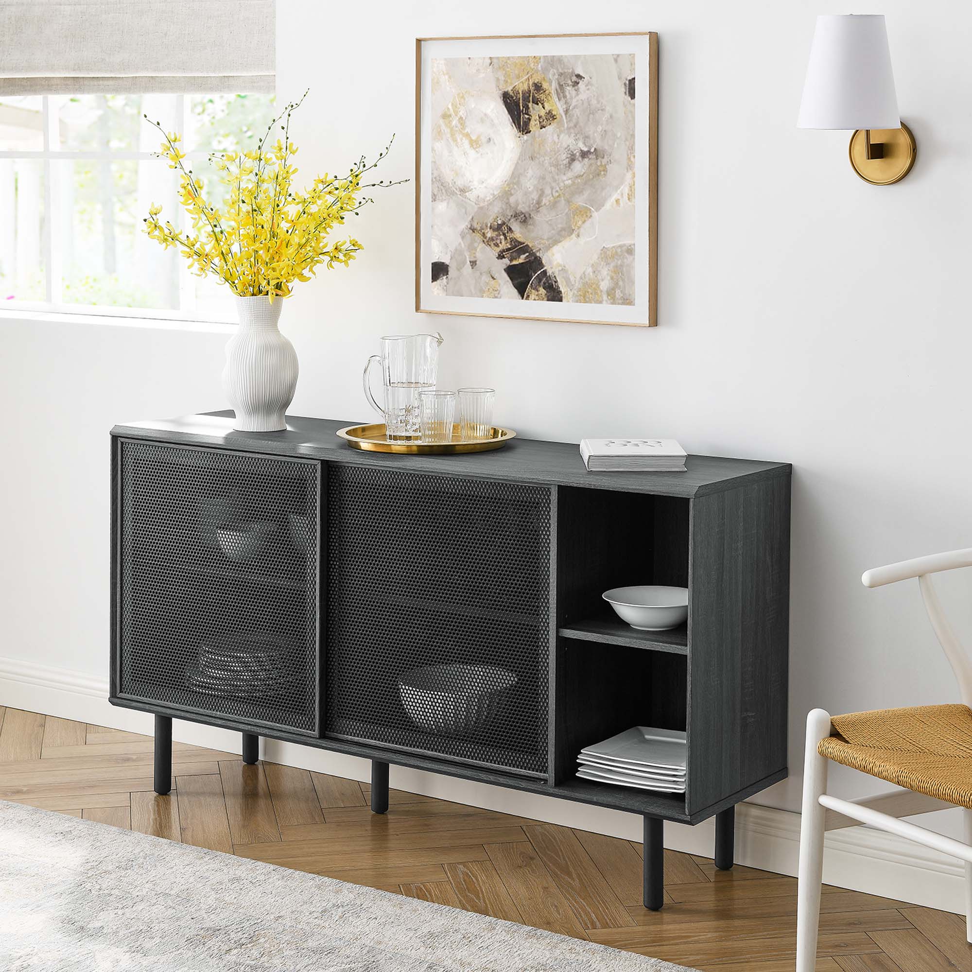 Kurtis 59" Sideboard, Charcoal