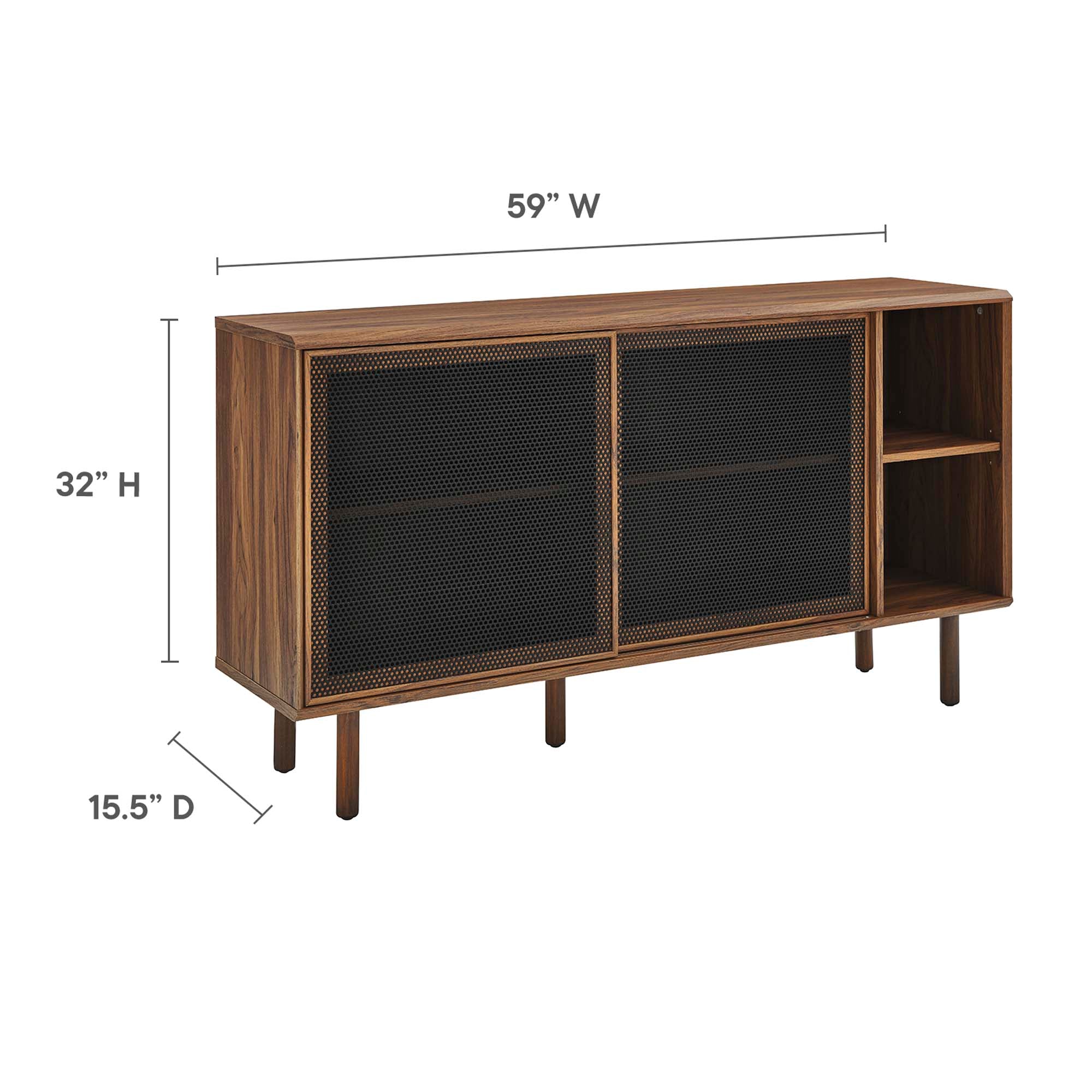 Kurtis 59" Sideboard, Walnut