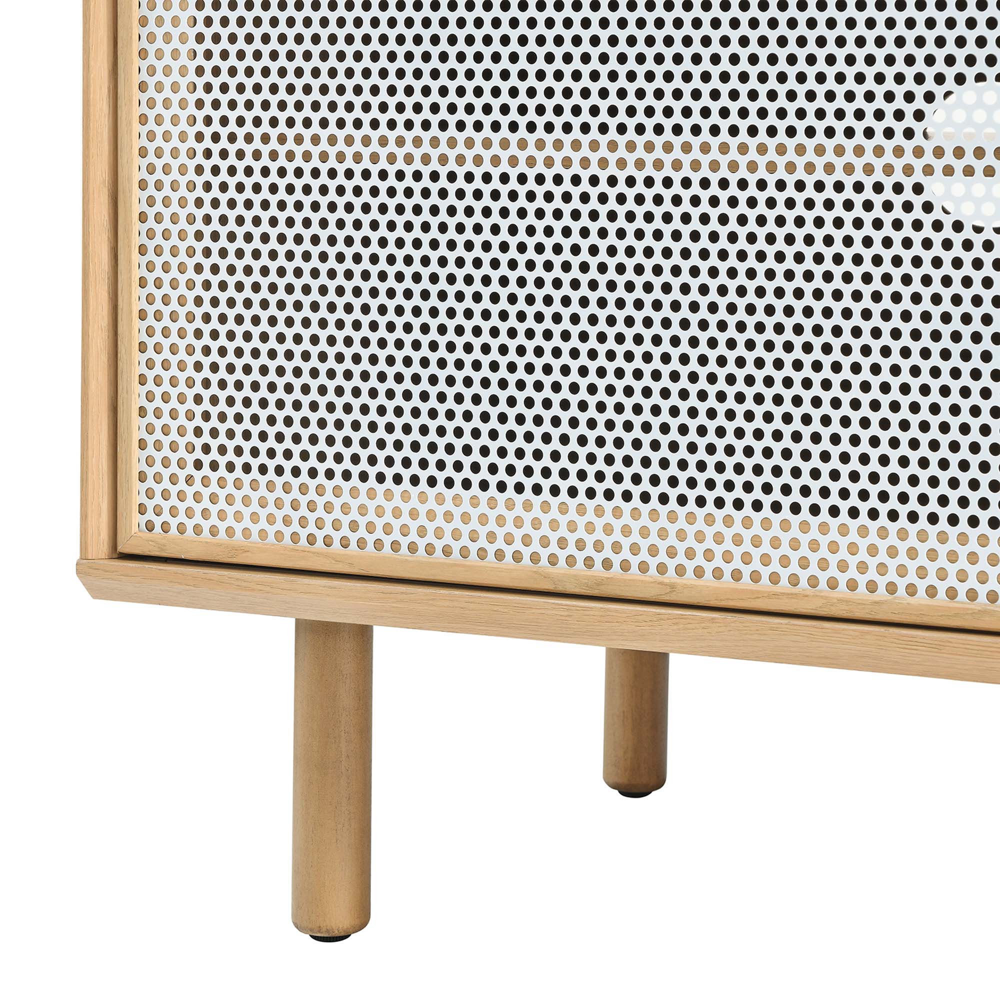 Kurtis 67" TV and Vinyl Record Stand, Oak