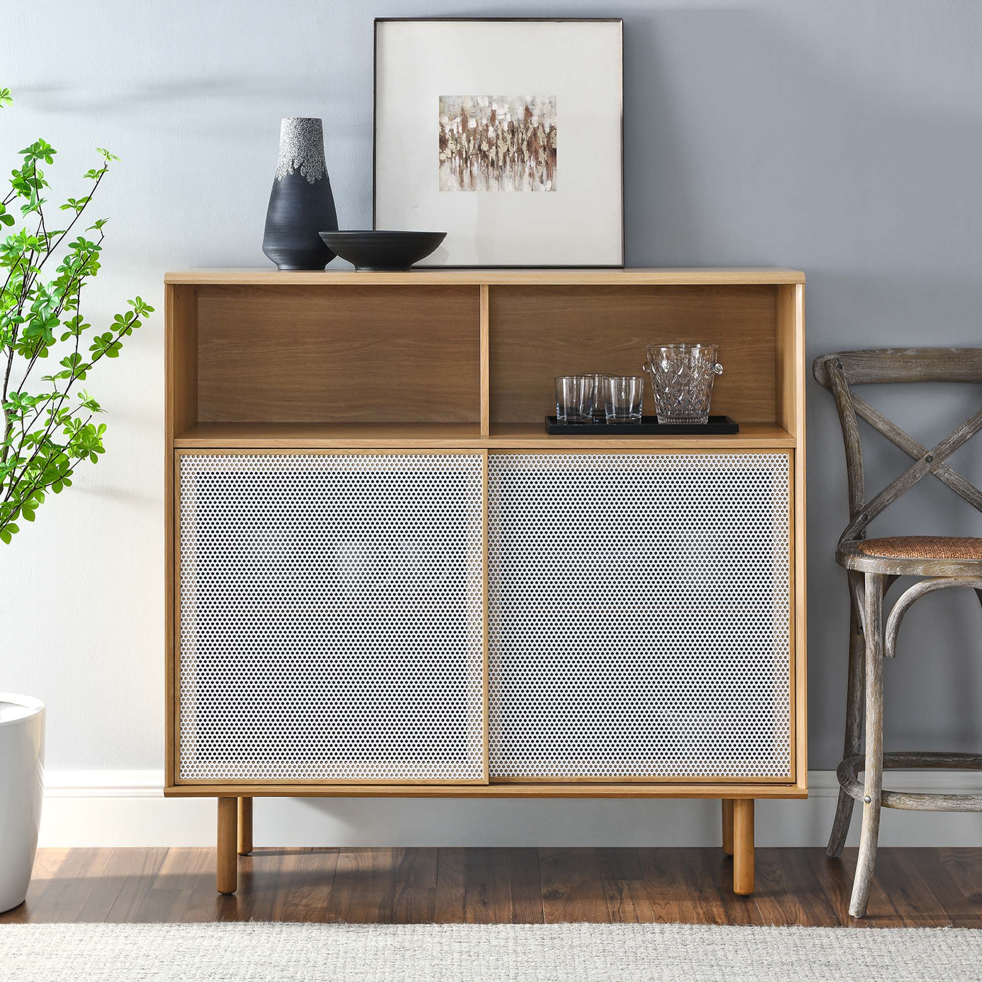 Kurtis 47" Display Cabinet, Oak