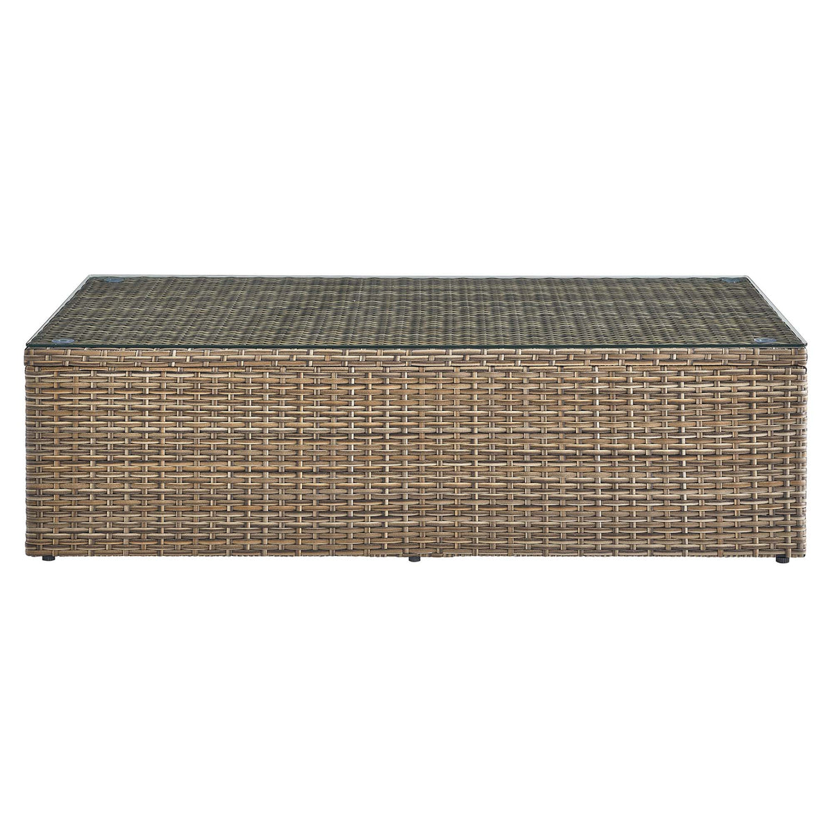 Convene Outdoor Patio Coffee Table, Brown