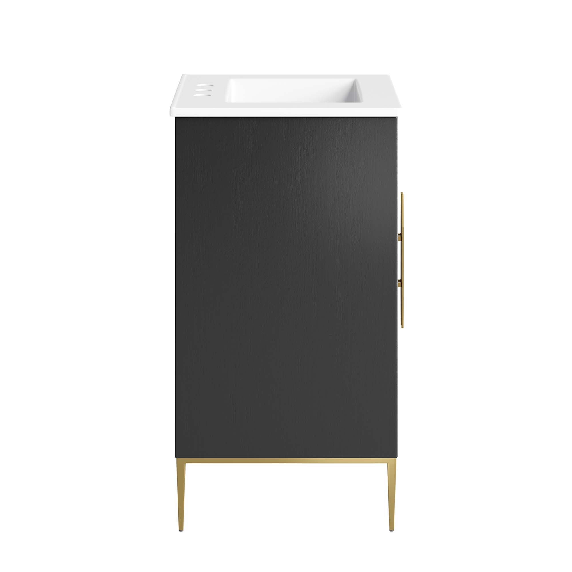 Awaken 24" Bathroom Vanity, White Black