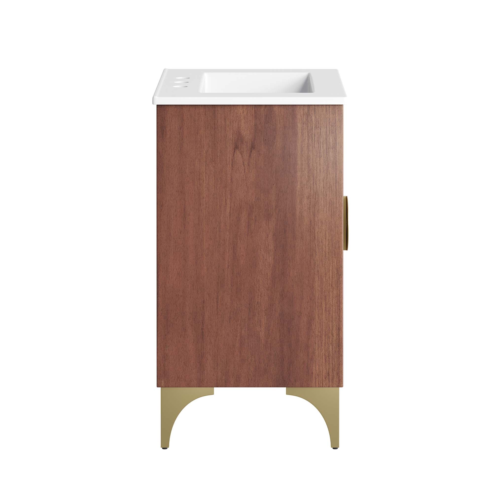 Daylight 24" Bathroom Vanity, White Walnut