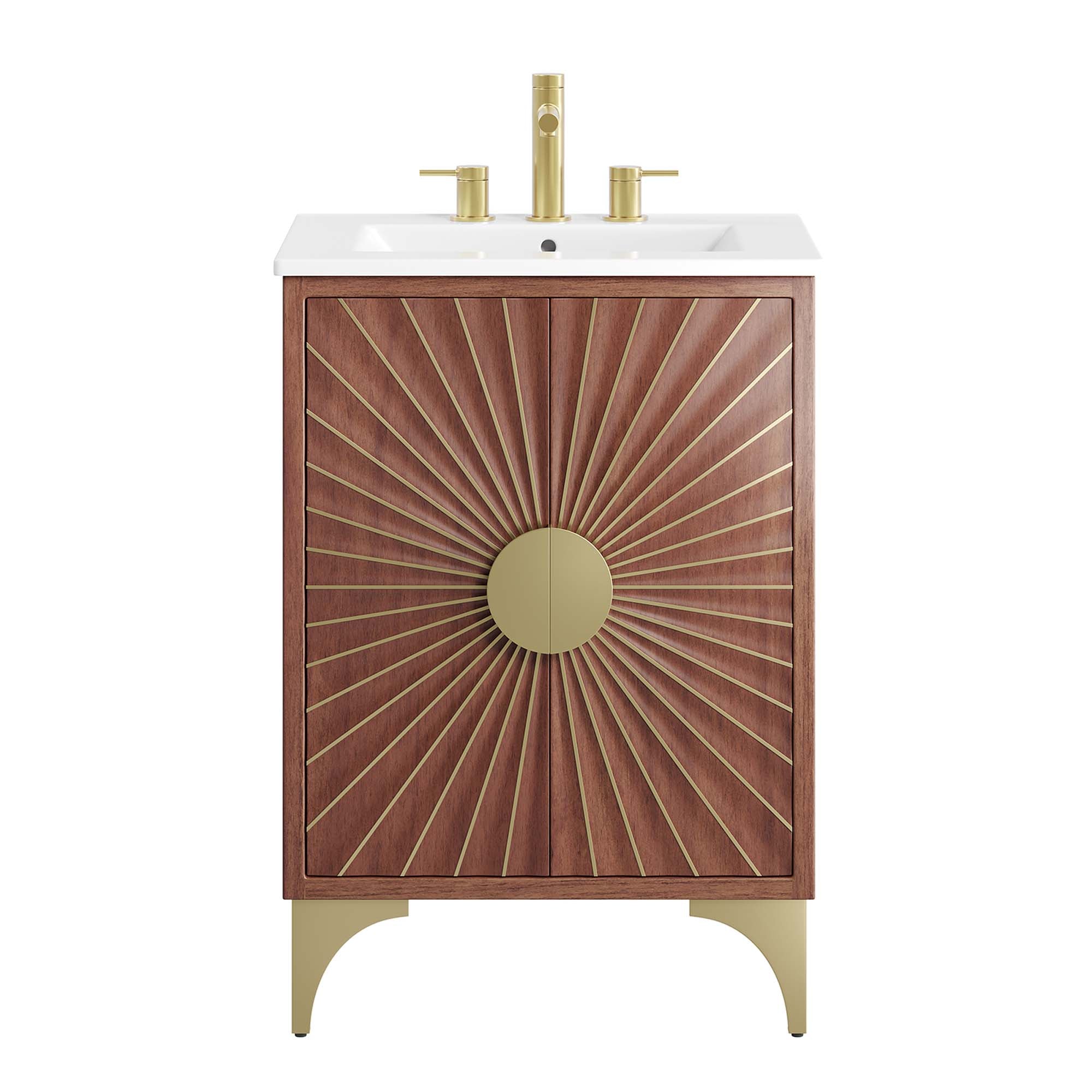 Daylight 24" Bathroom Vanity, White Walnut