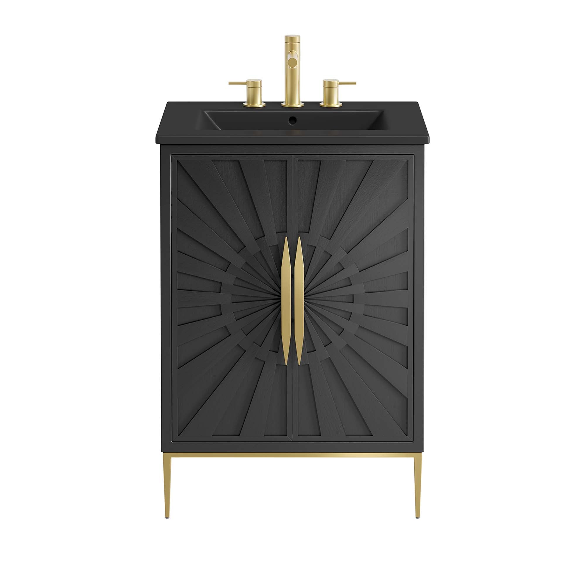 Awaken 24" Bathroom Vanity, Black Black