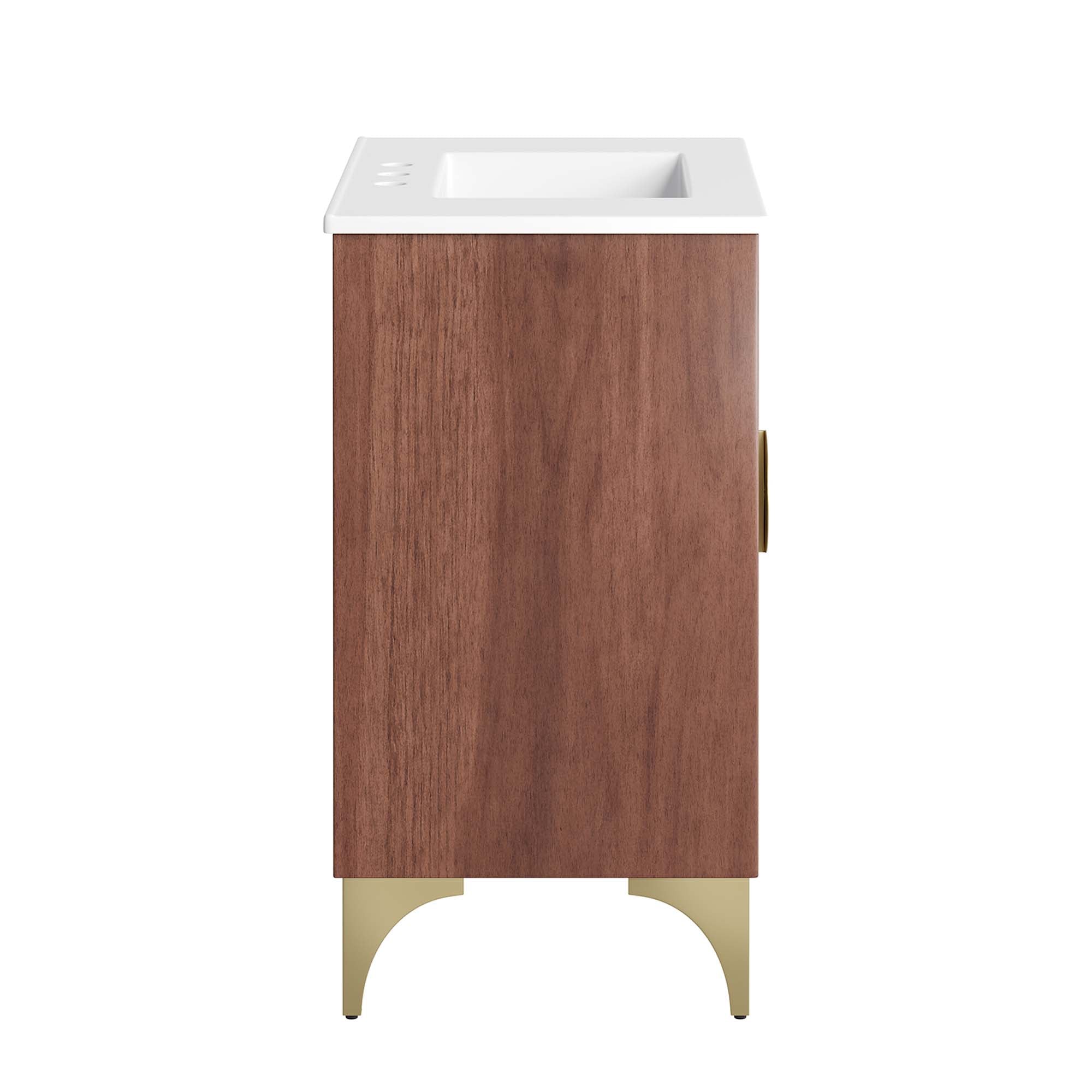 Daylight 30" Bathroom Vanity, White Walnut