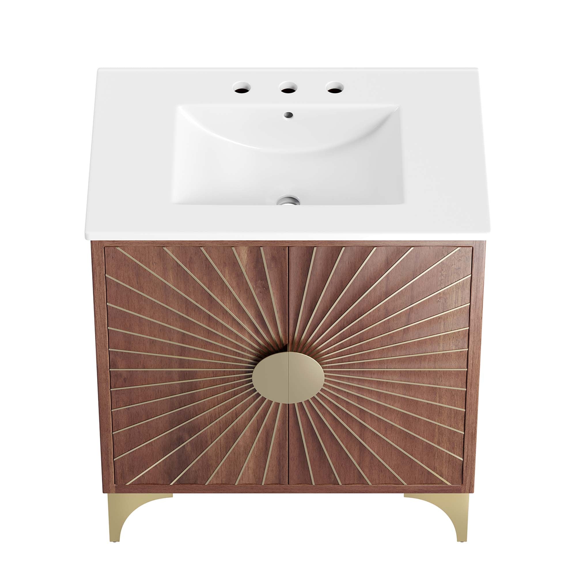 Daylight 30" Bathroom Vanity, White Walnut