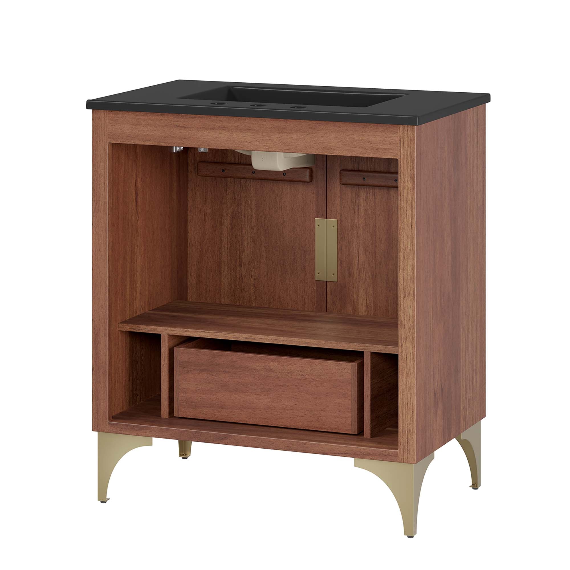 Daylight 30" Bathroom Vanity, Black Walnut