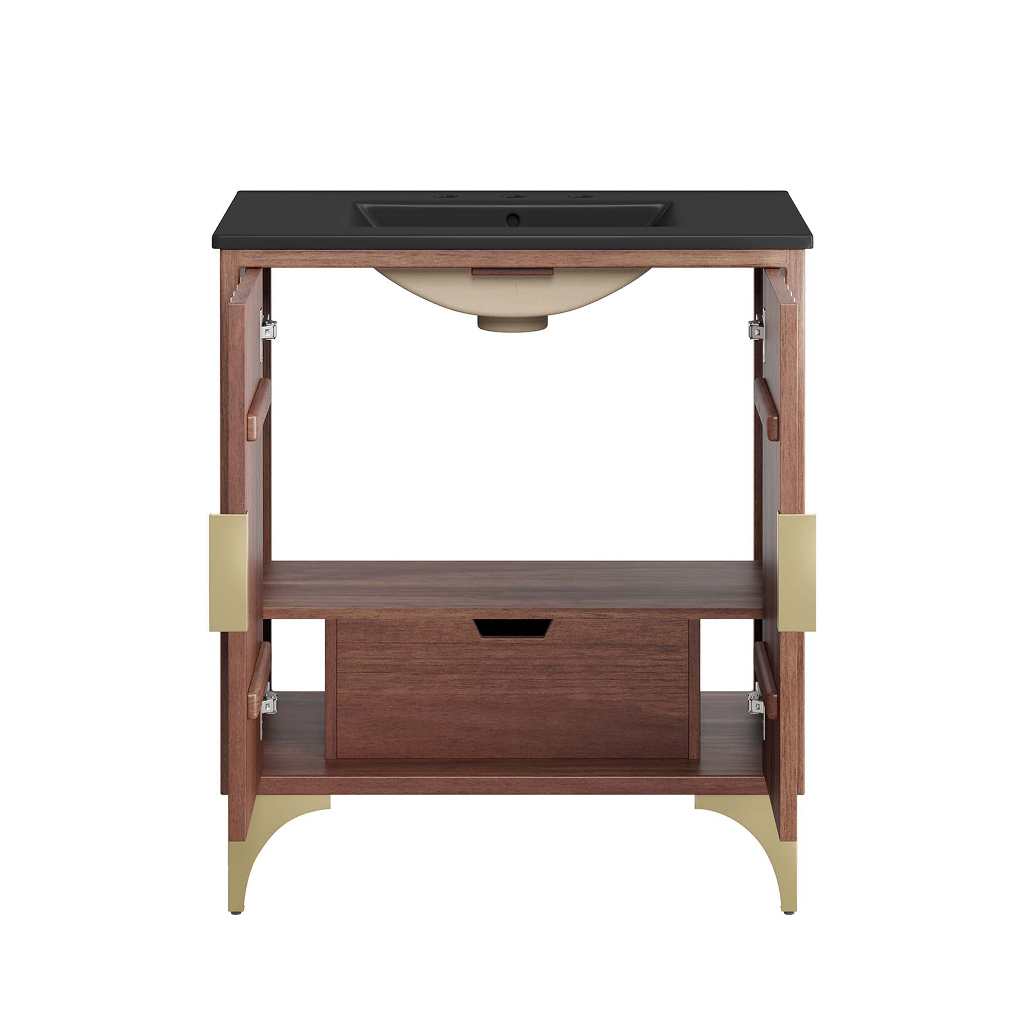 Daylight 30" Bathroom Vanity, Black Walnut