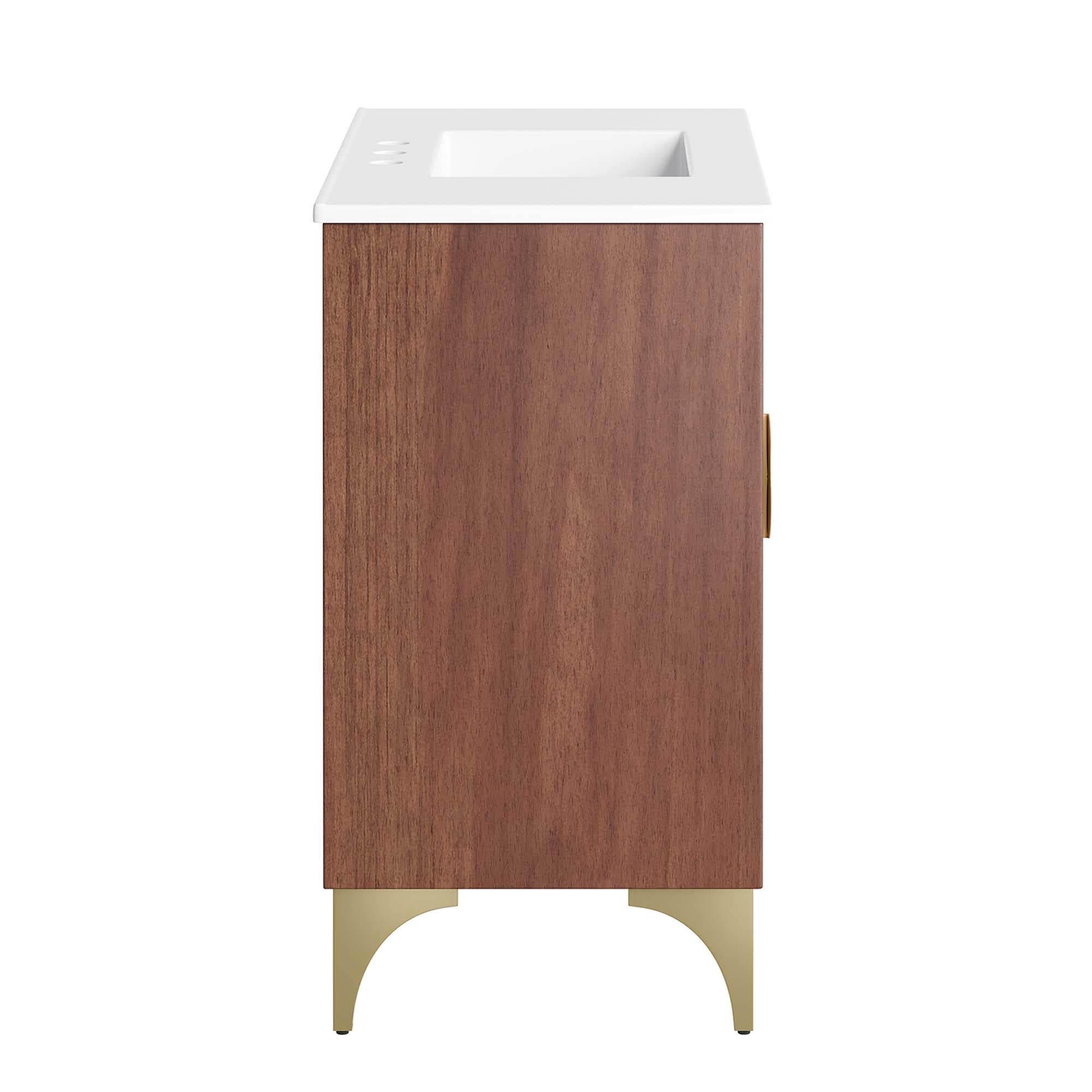 Daylight 36" Bathroom Vanity, White Walnut