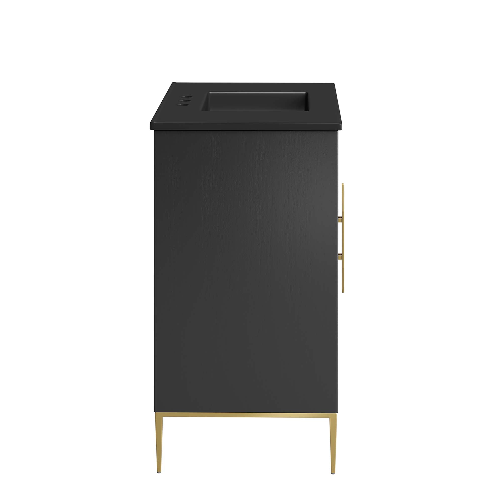 Awaken 36" Bathroom Vanity, Black Black
