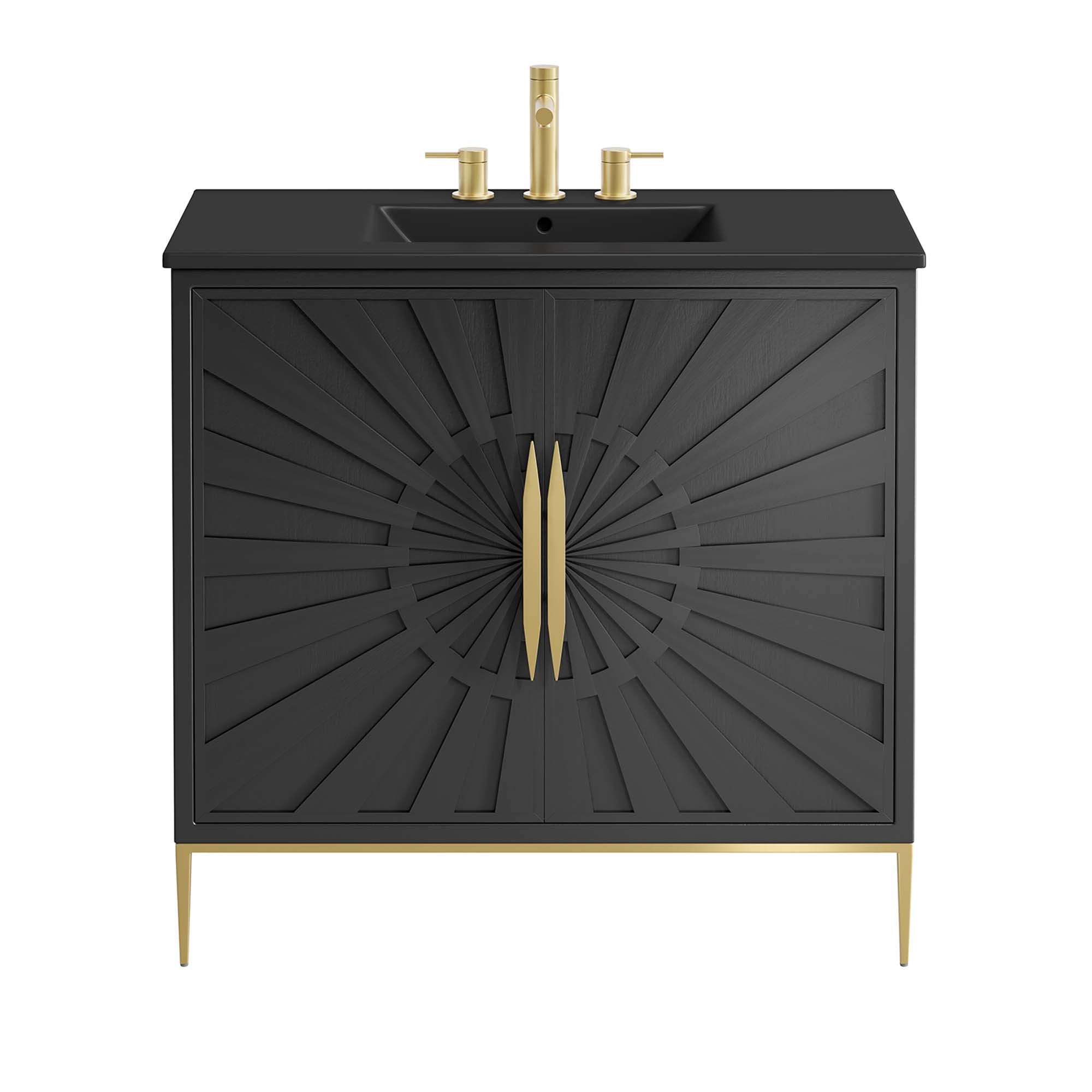 Awaken 36" Bathroom Vanity, Black Black