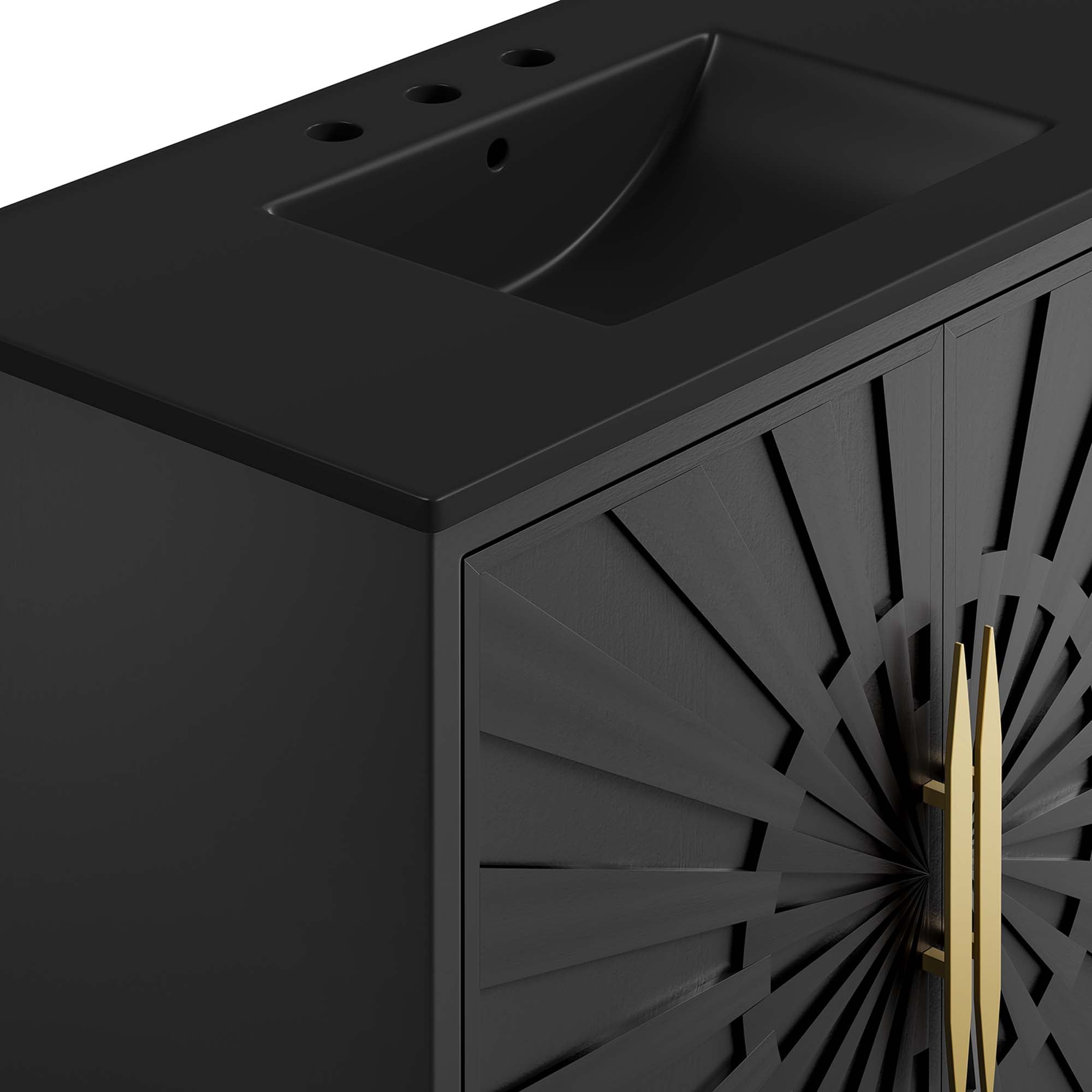 Awaken 36" Bathroom Vanity, Black Black