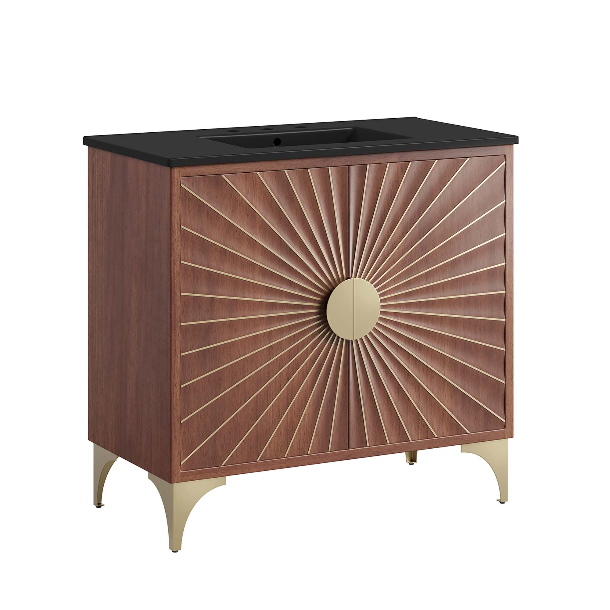 Daylight 36" Bathroom Vanity, Black Walnut