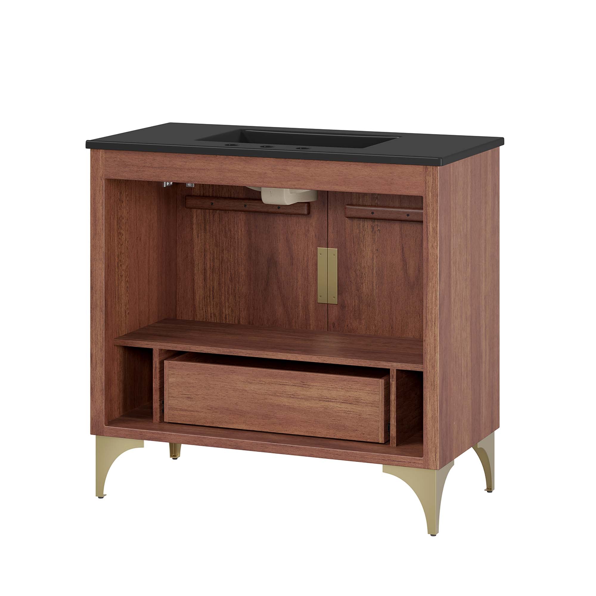 Daylight 36" Bathroom Vanity, Black Walnut