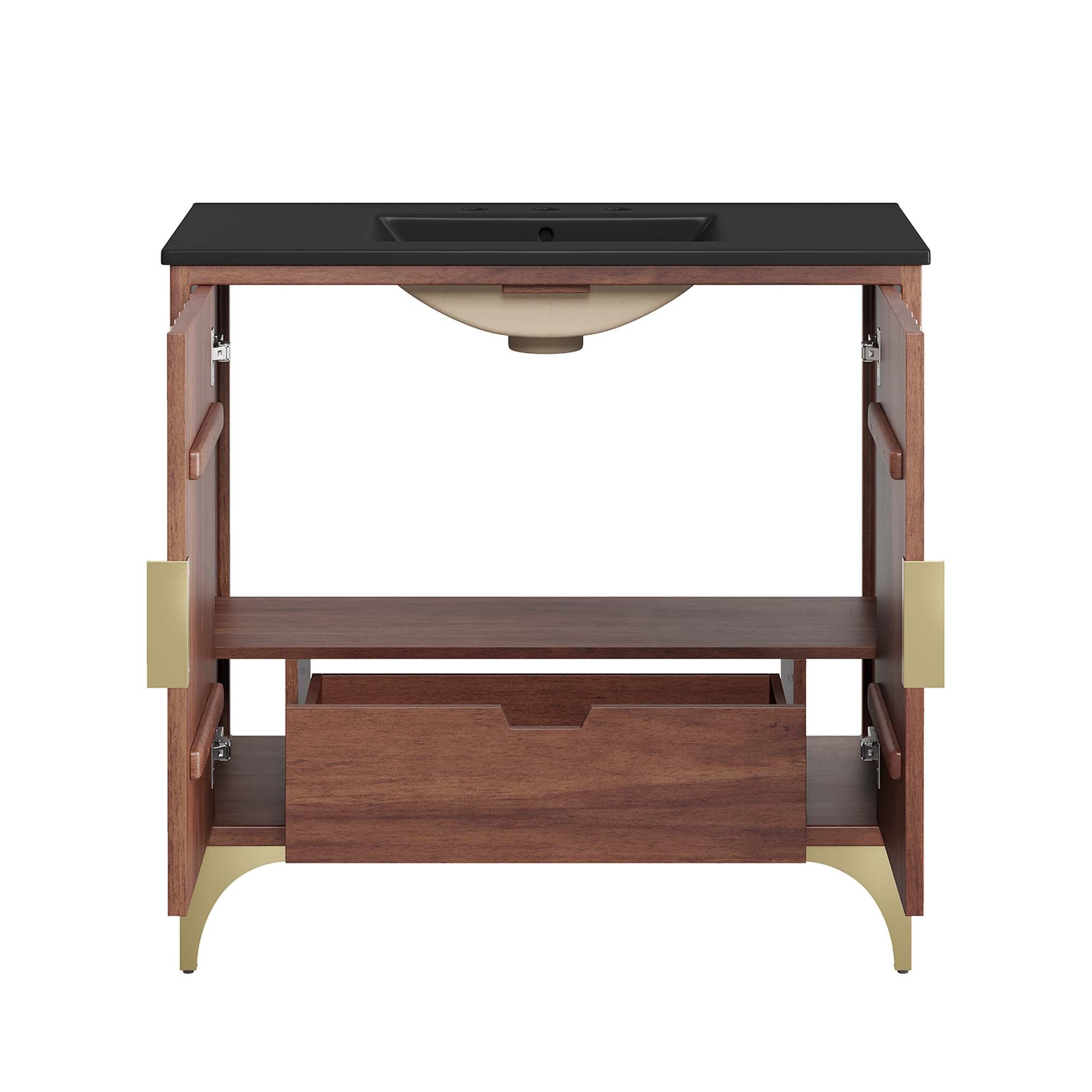 Daylight 36" Bathroom Vanity, Black Walnut