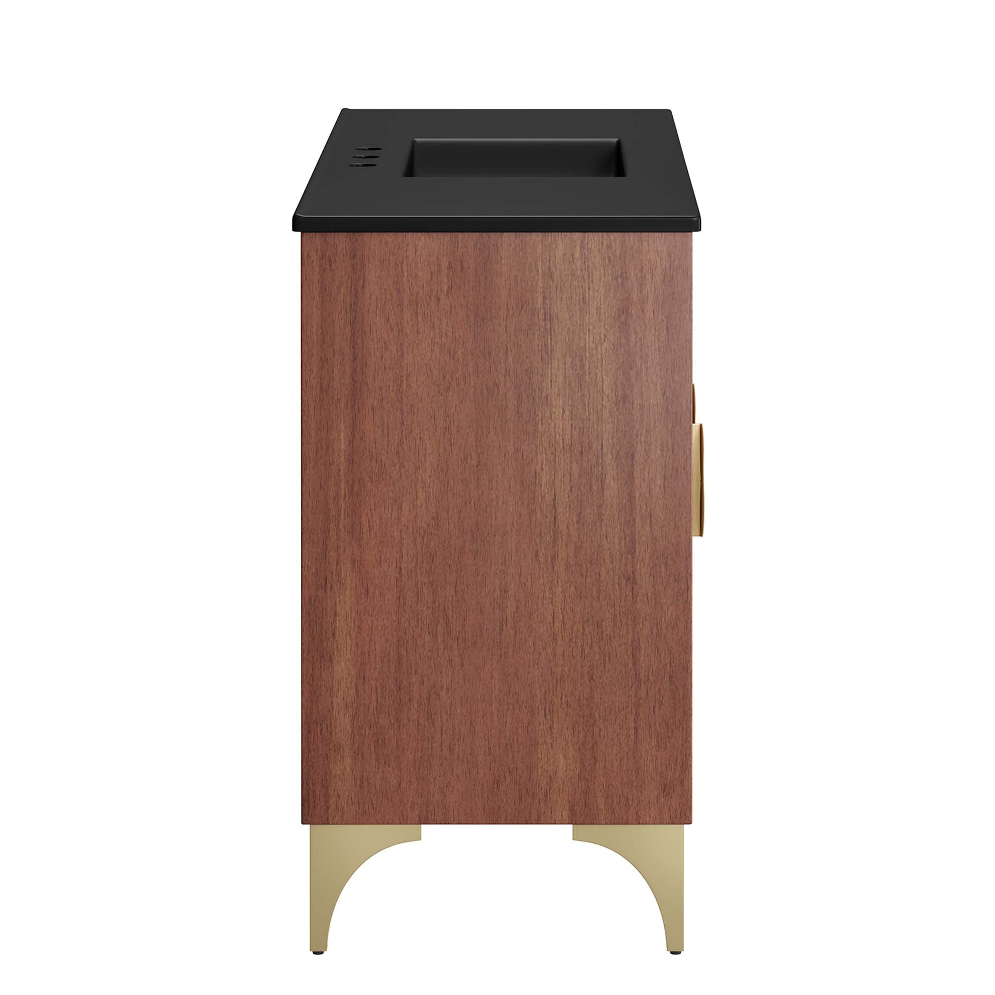 Daylight 48" Bathroom Vanity, Black Walnut