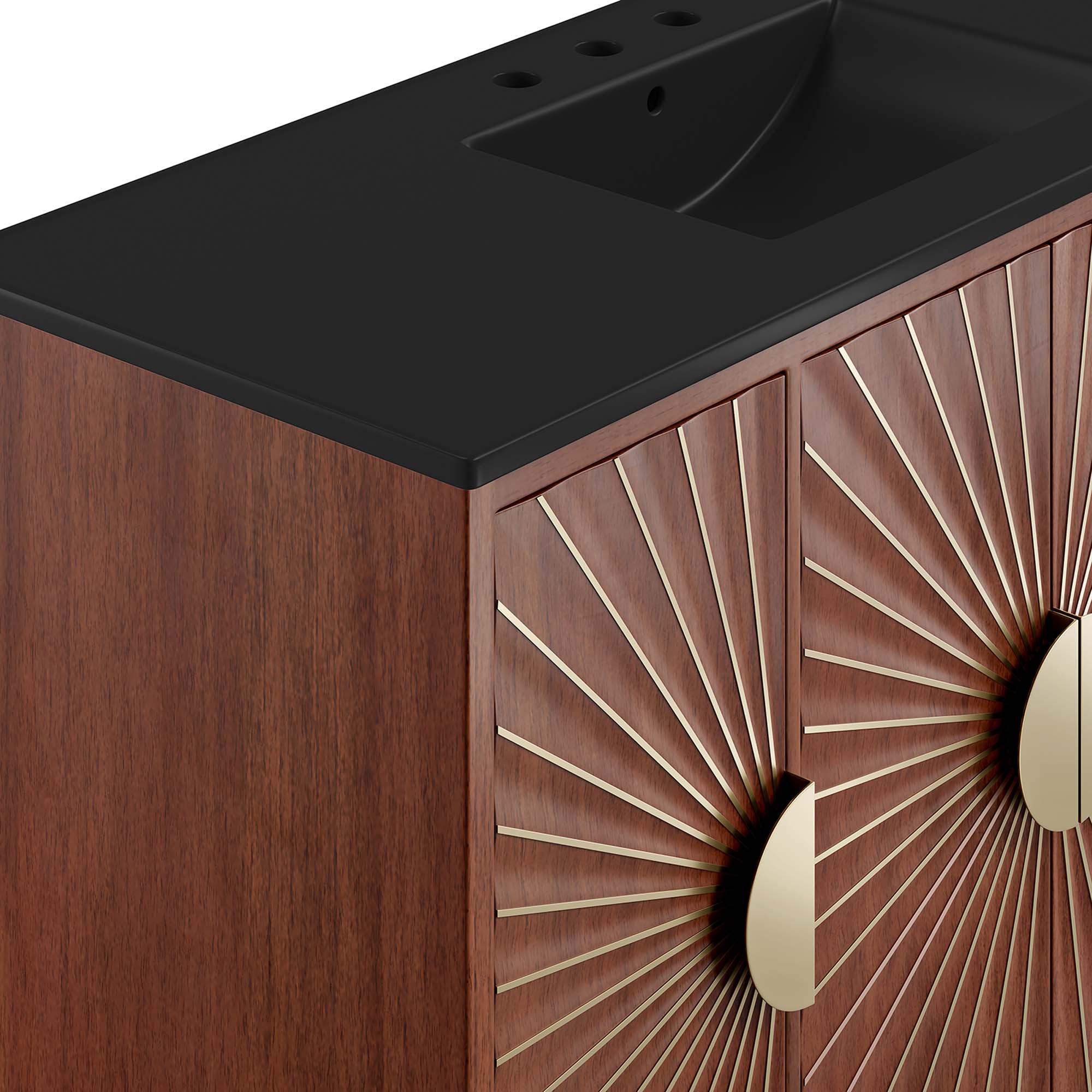 Daylight 48" Bathroom Vanity, Black Walnut