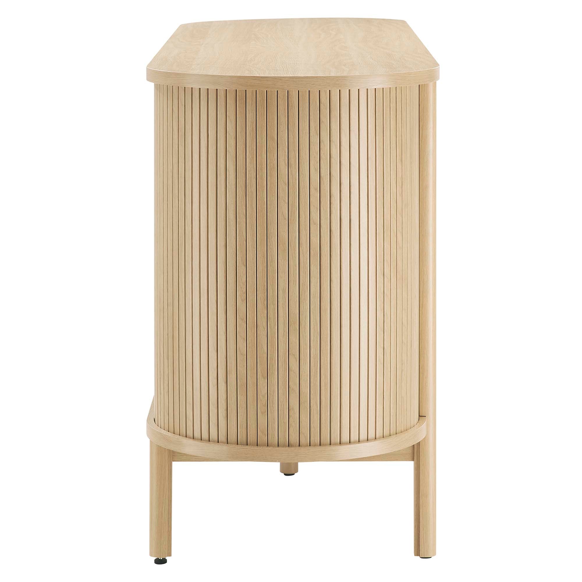 Cadence 63" Curved Sideboard, Oak