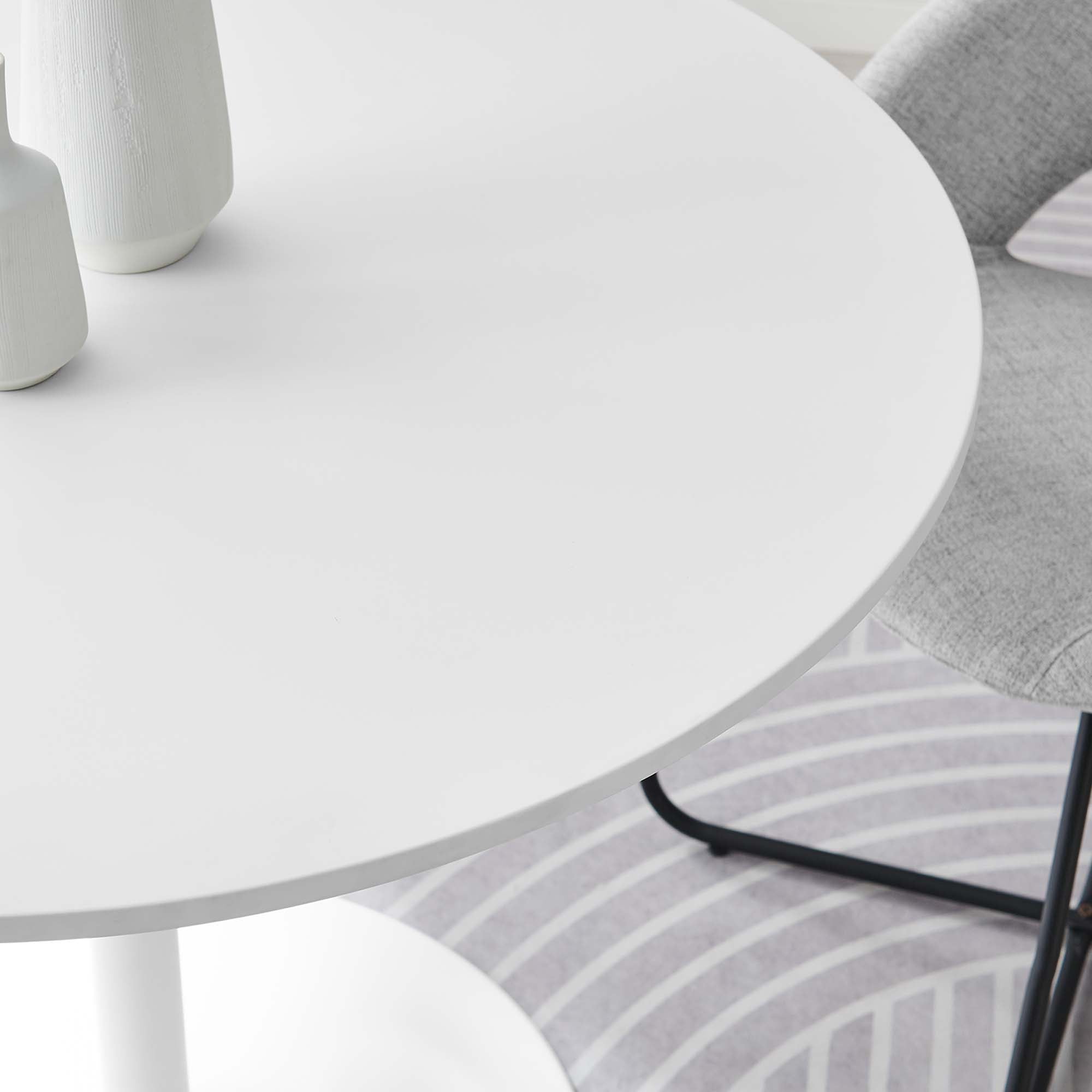 Pursuit 40" Dining Table, White White