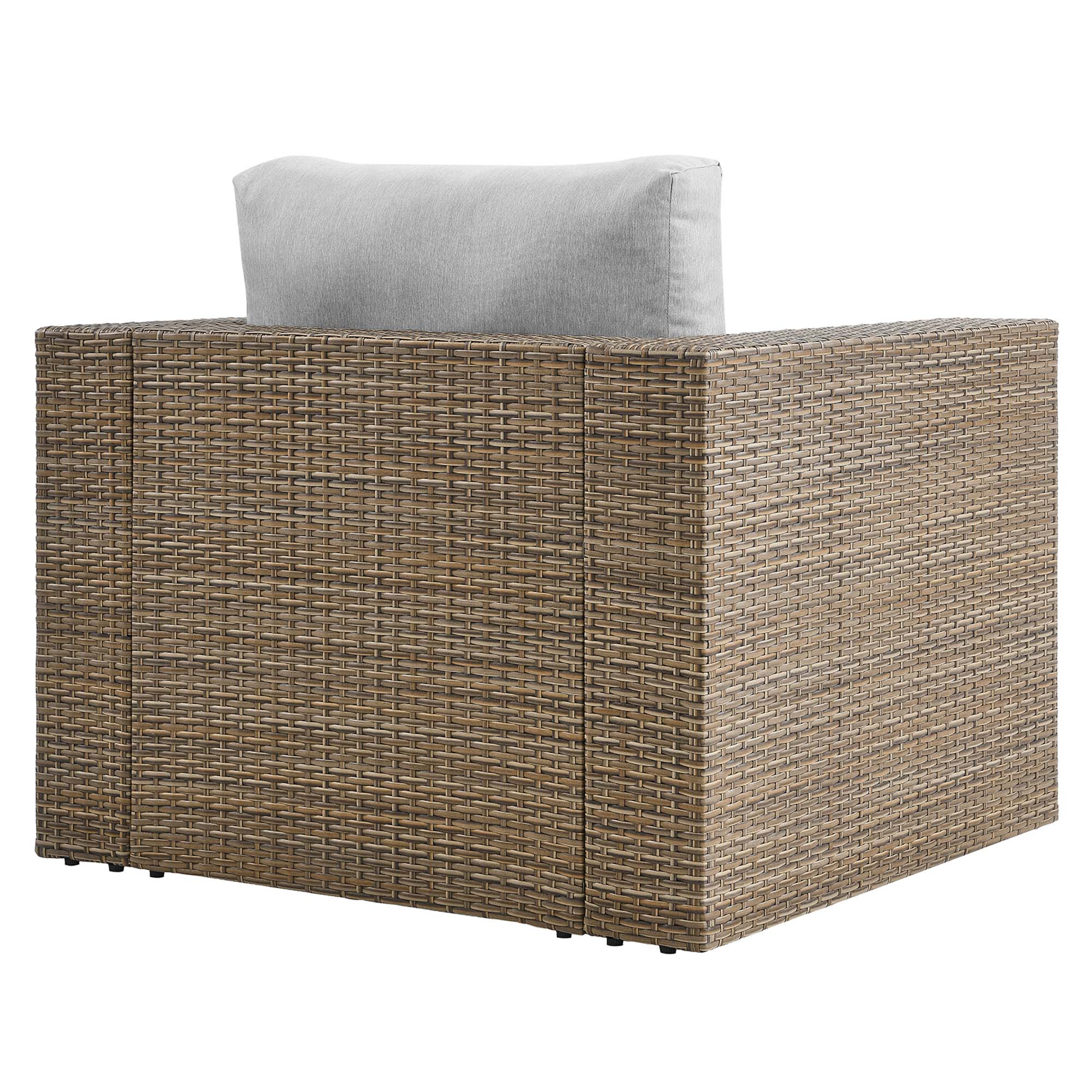 Convene Outdoor Patio Armchair, Cappuccino Gray