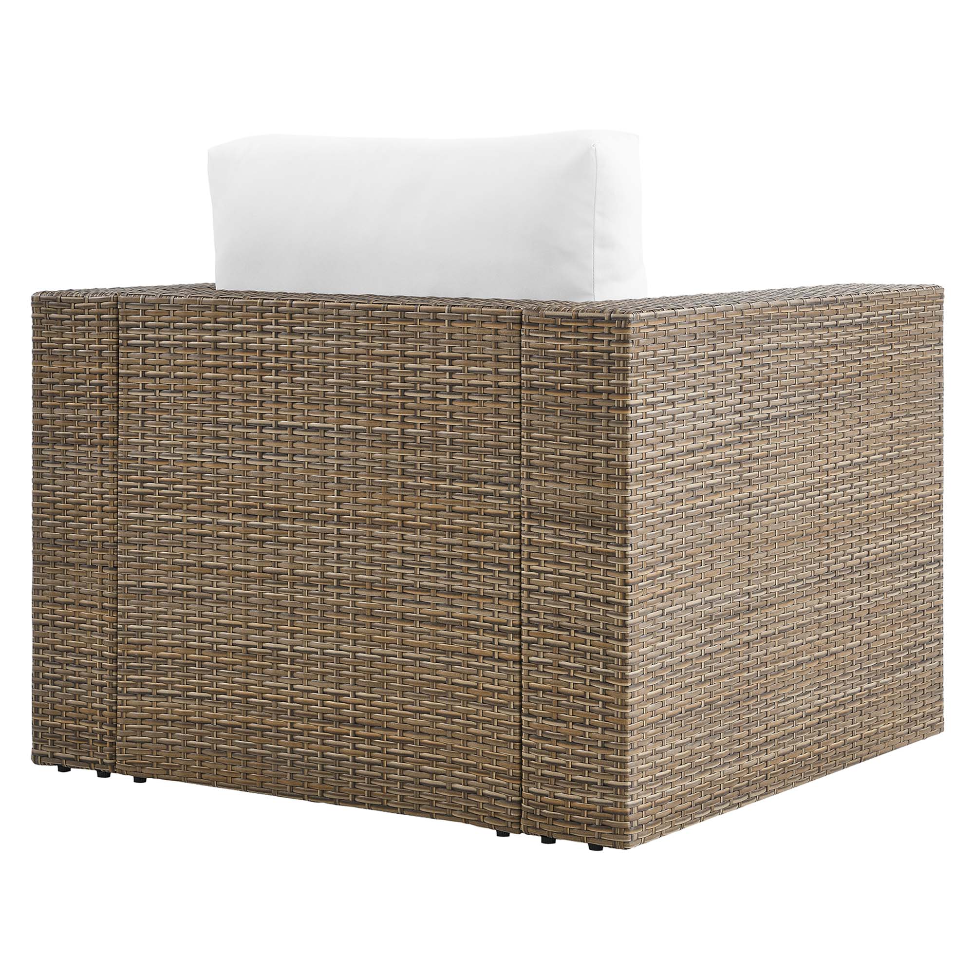 Convene Outdoor Patio Armchair, Cappuccino White