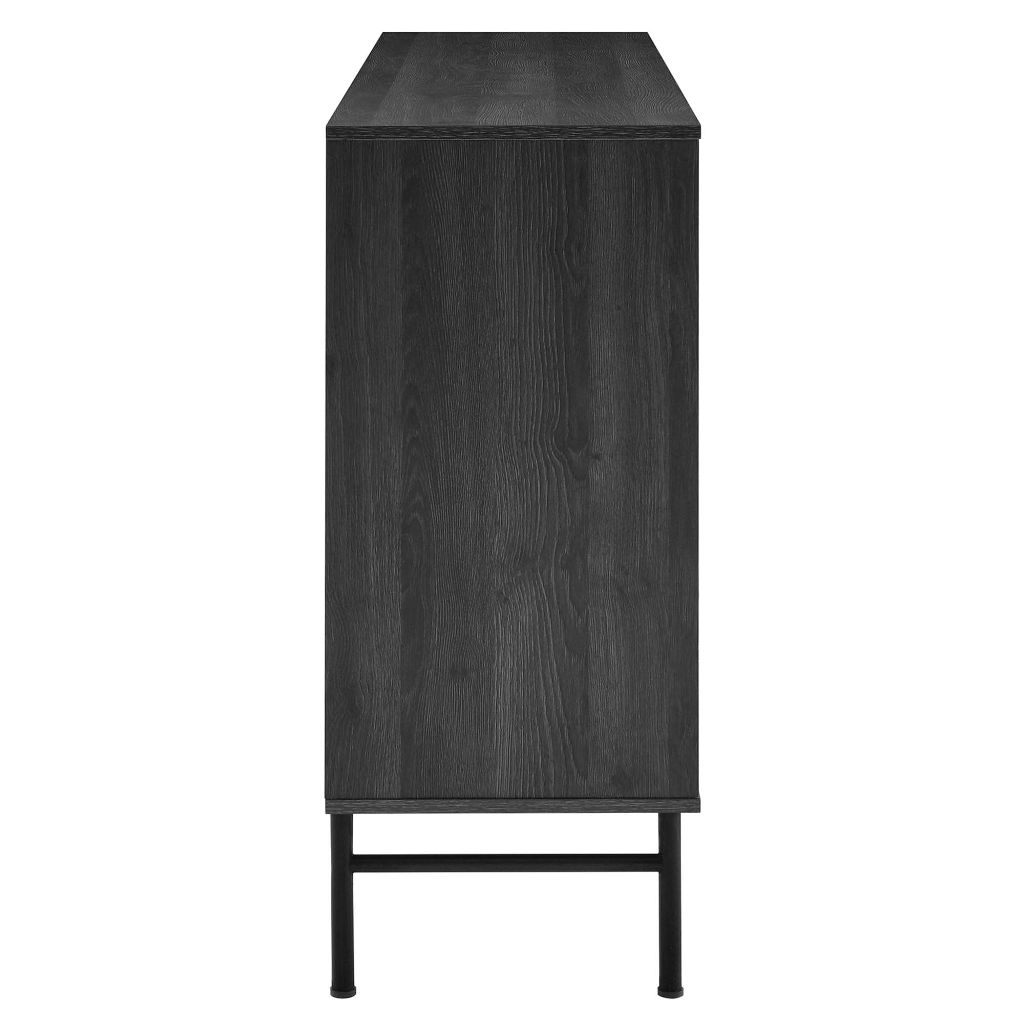 Harper Chevron Sideboard, Black