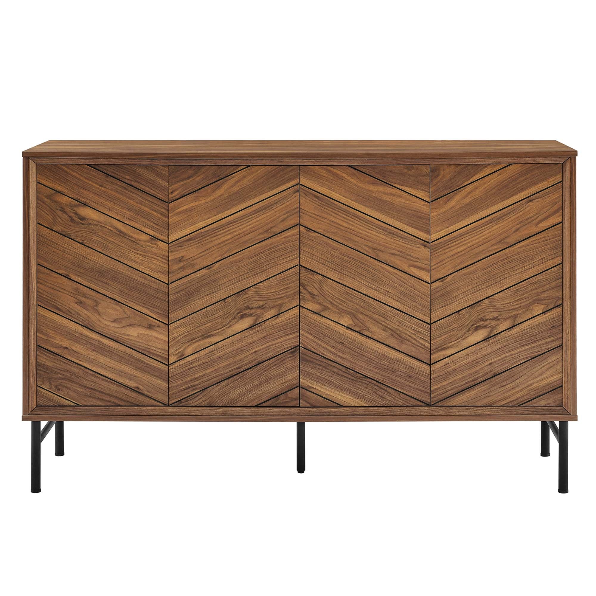 Harper Chevron Sideboard, Walnut