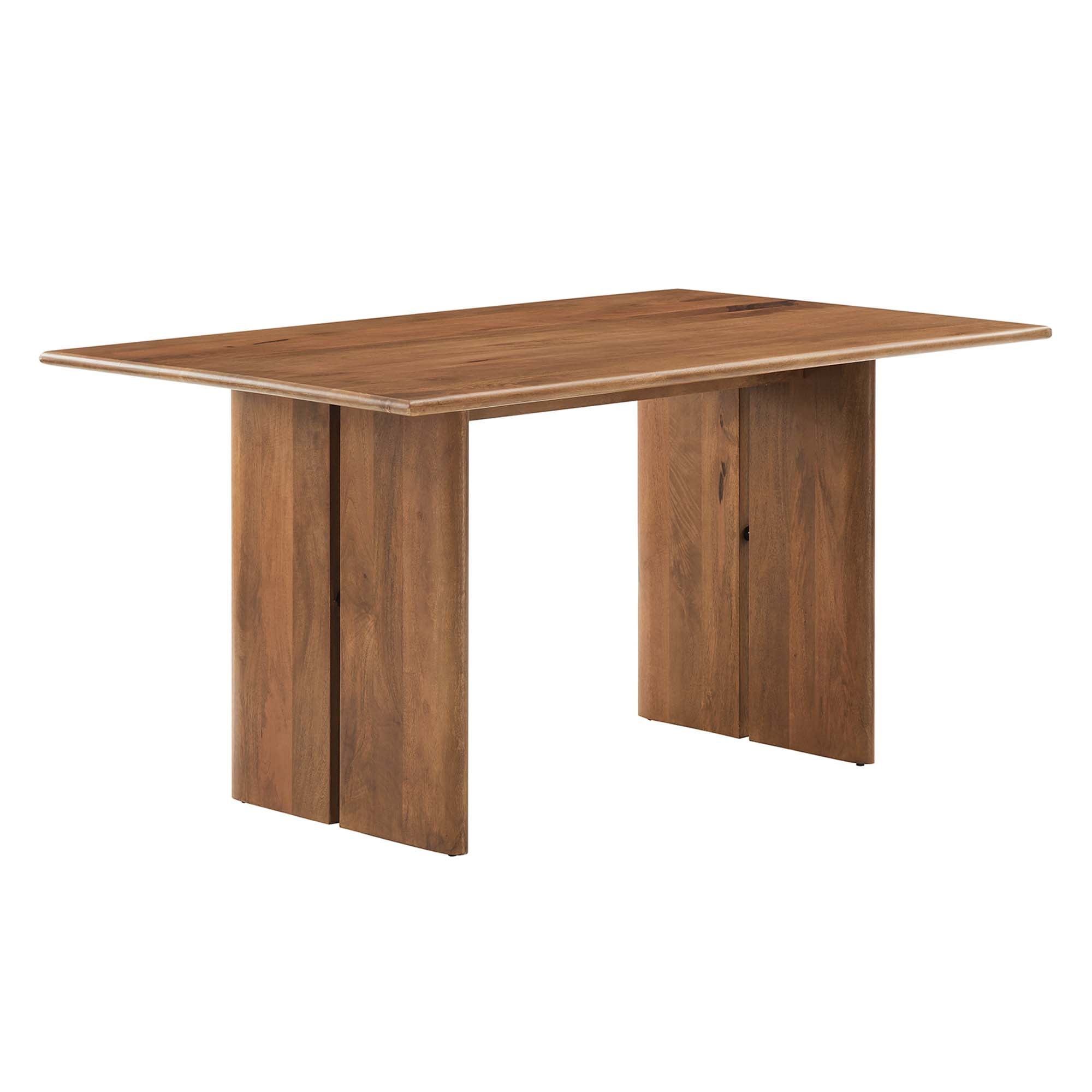Amistad 60" Wood Dining Table, Walnut