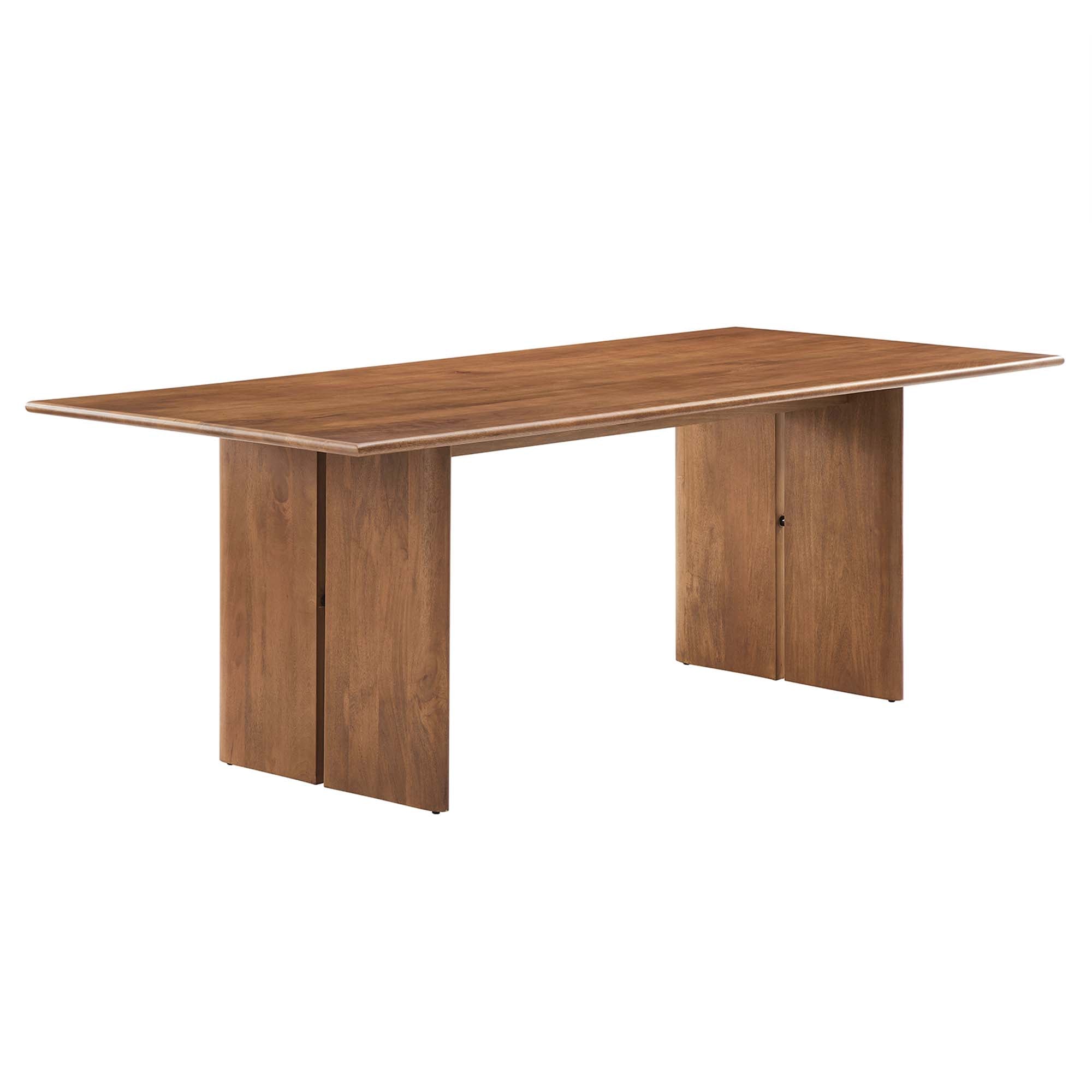 Amistad 86" Wood Dining Table, Walnut