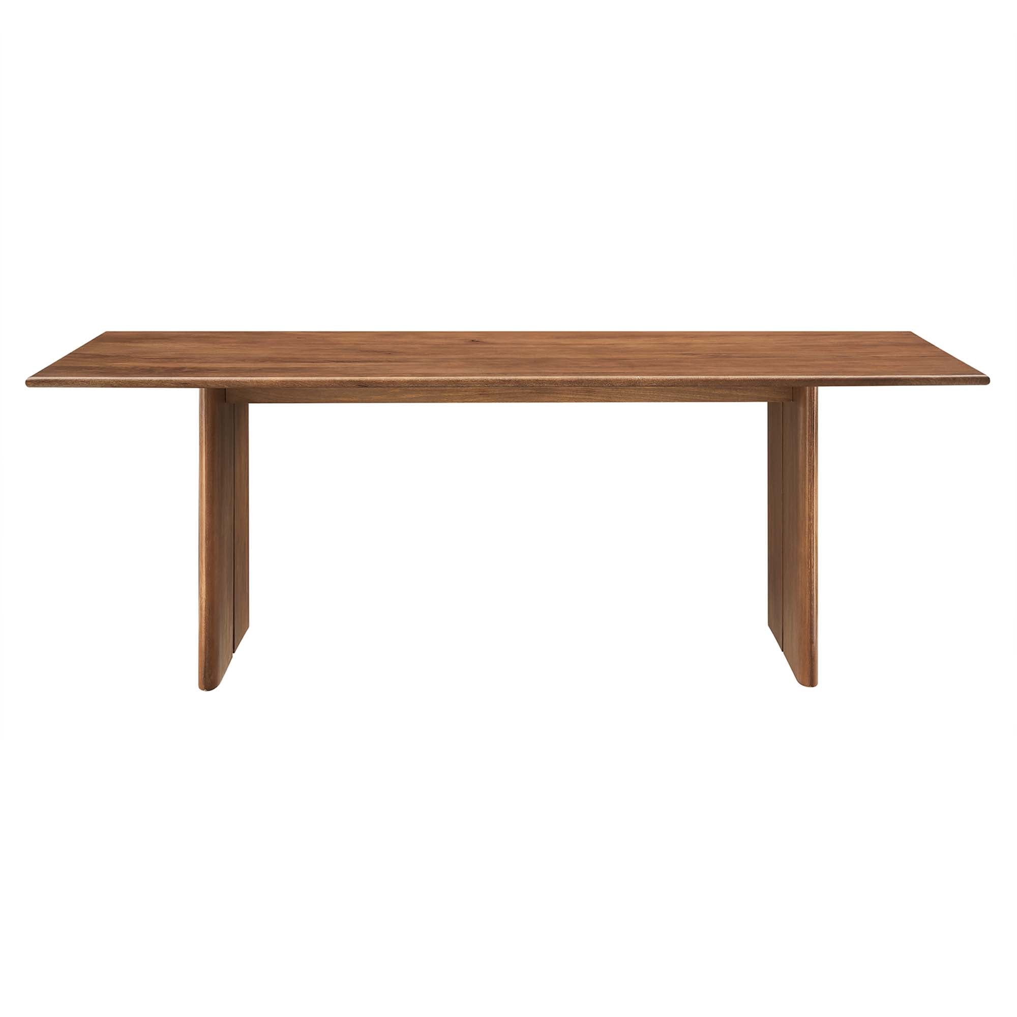 Amistad 86" Wood Dining Table, Walnut