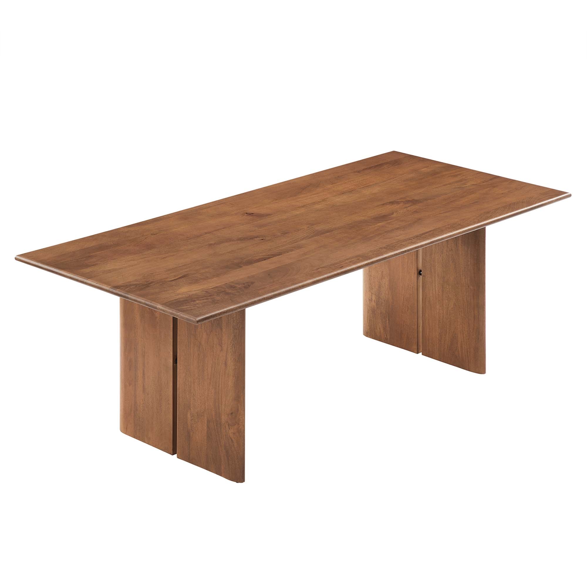 Amistad 86" Wood Dining Table, Walnut