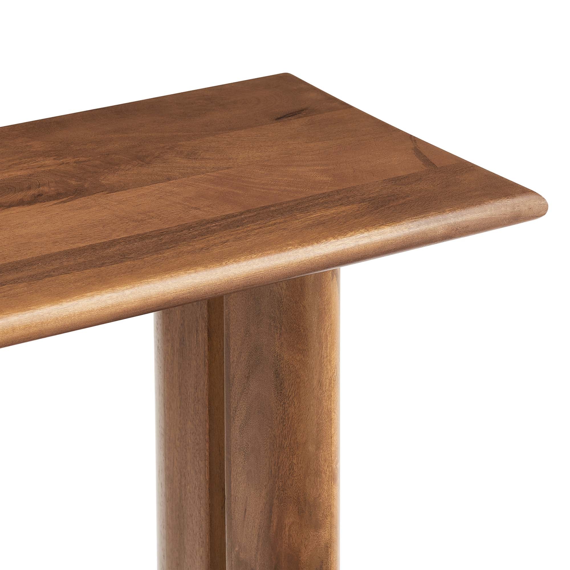 Amistad Wood Console Table, Walnut