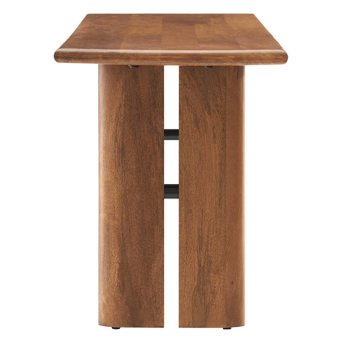 Amistad 46" Wood Bench, Walnut
