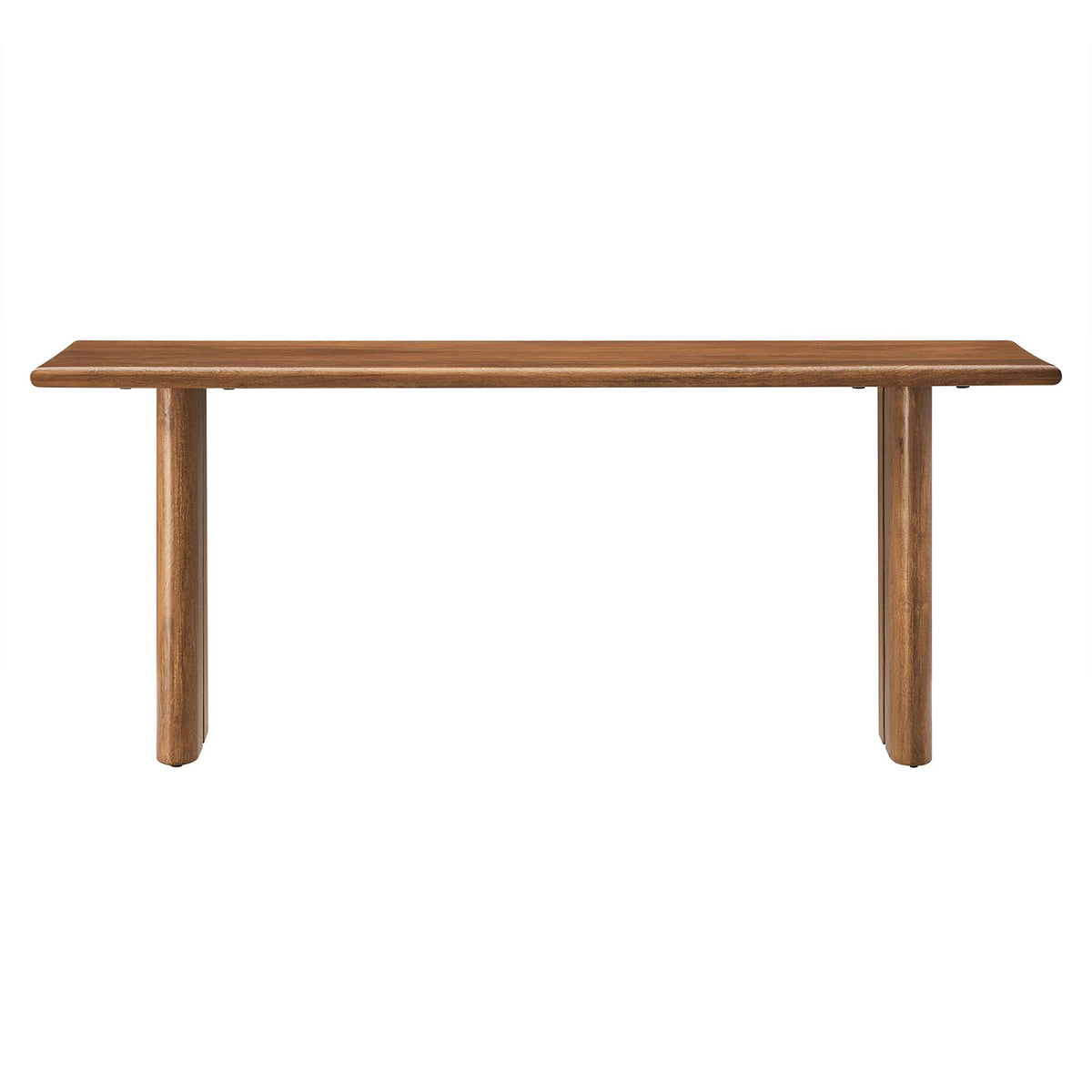 Amistad 46" Wood Bench, Walnut