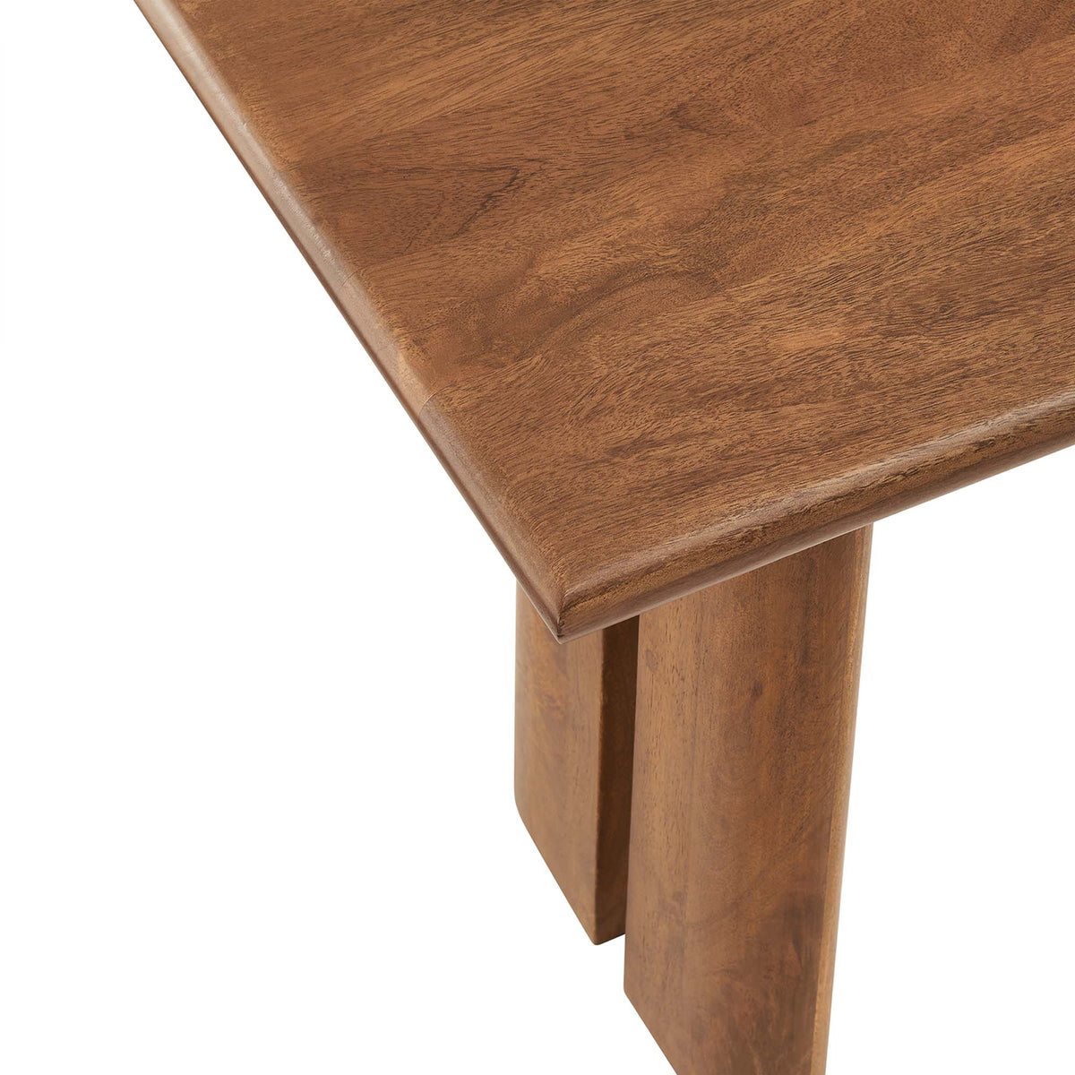Amistad 46" Wood Bench, Walnut